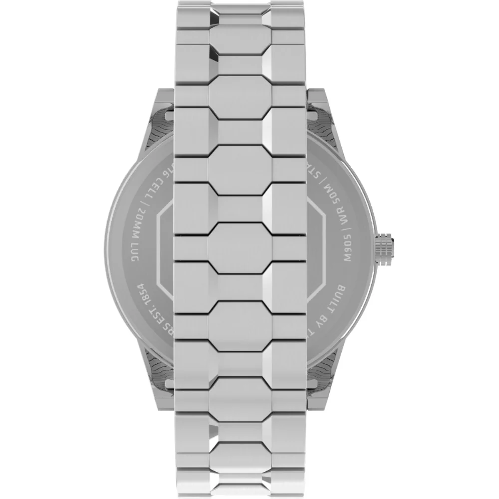 Timex Men Silver-Tone Analog Round Brass Dial Watch - TW2V563000D - Image 3