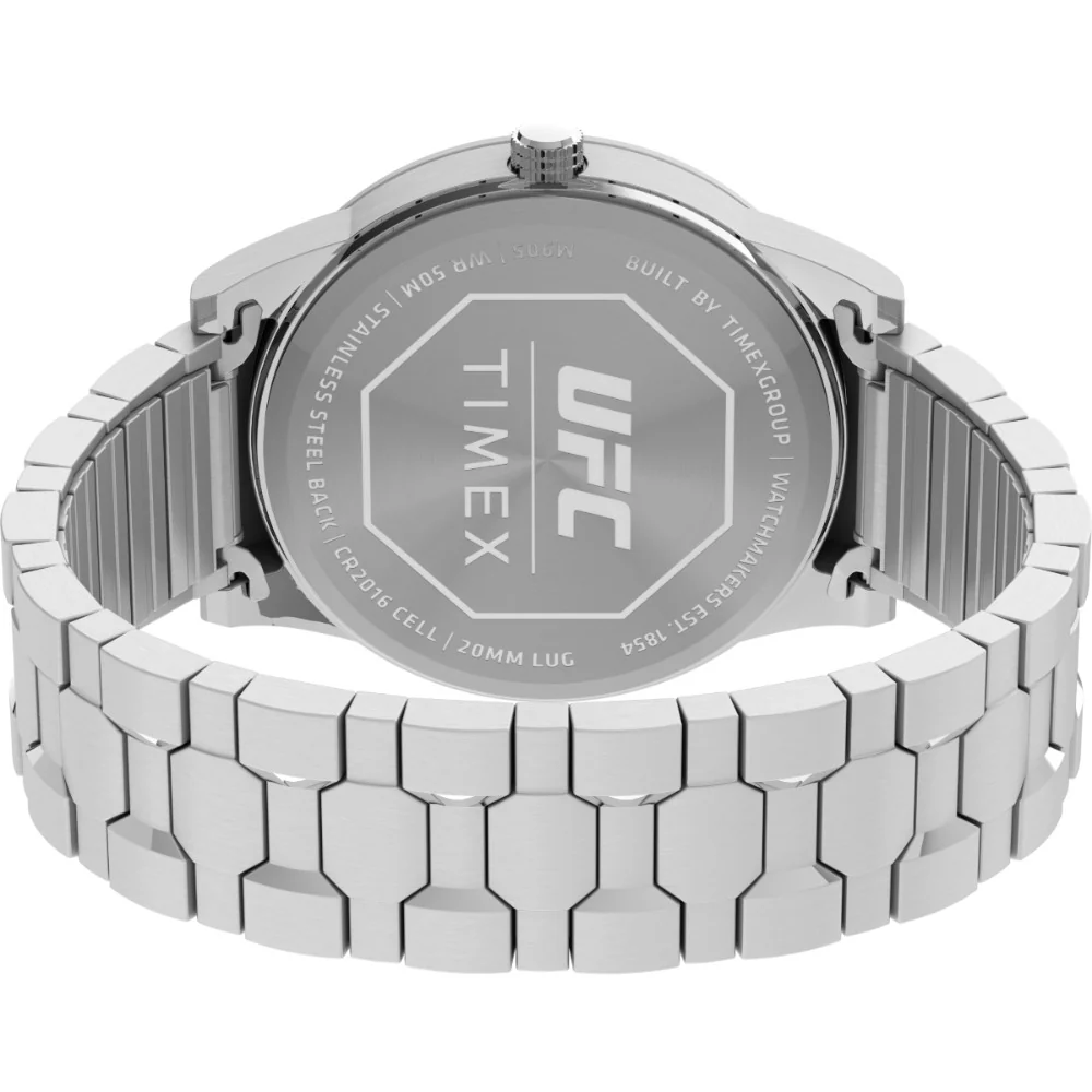 Timex Men Silver-Tone Analog Round Brass Dial Watch - TW2V563000D - Image 4