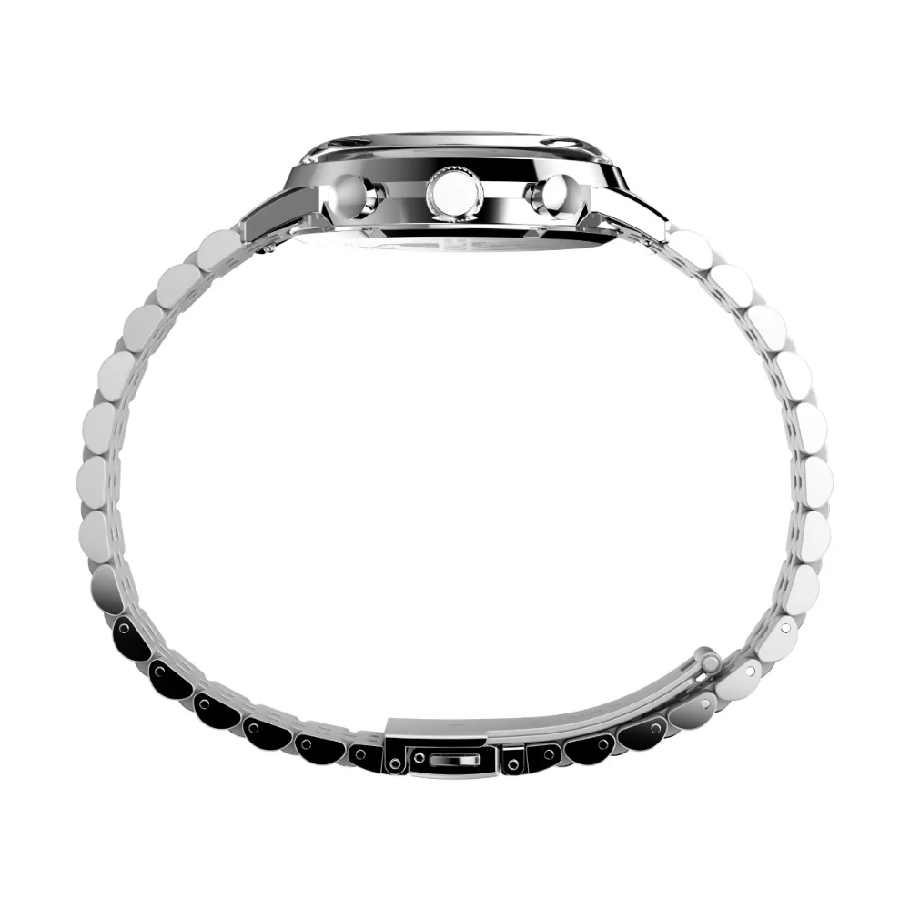 Timex Marlin Men Silver-Tone Analog Round Stainless Steel Dial Watch - TW2W10400UJ - Image 2