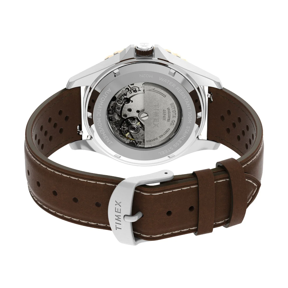 Navi XL Automatic 41mm Leather Strap Watch - Image 2
