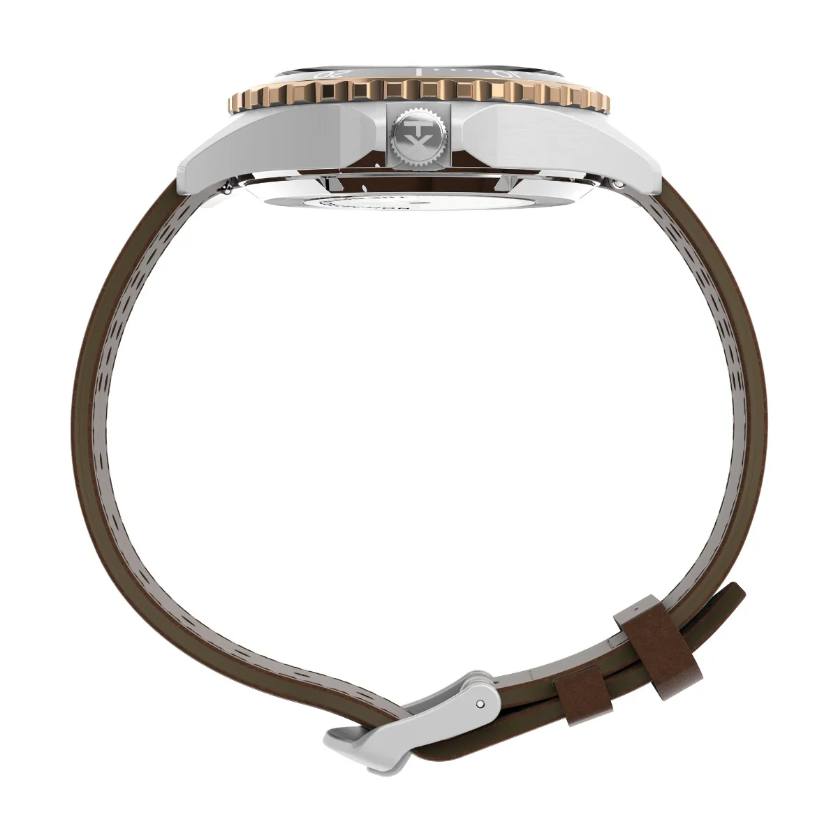 Navi XL Automatic 41mm Leather Strap Watch - Image 5