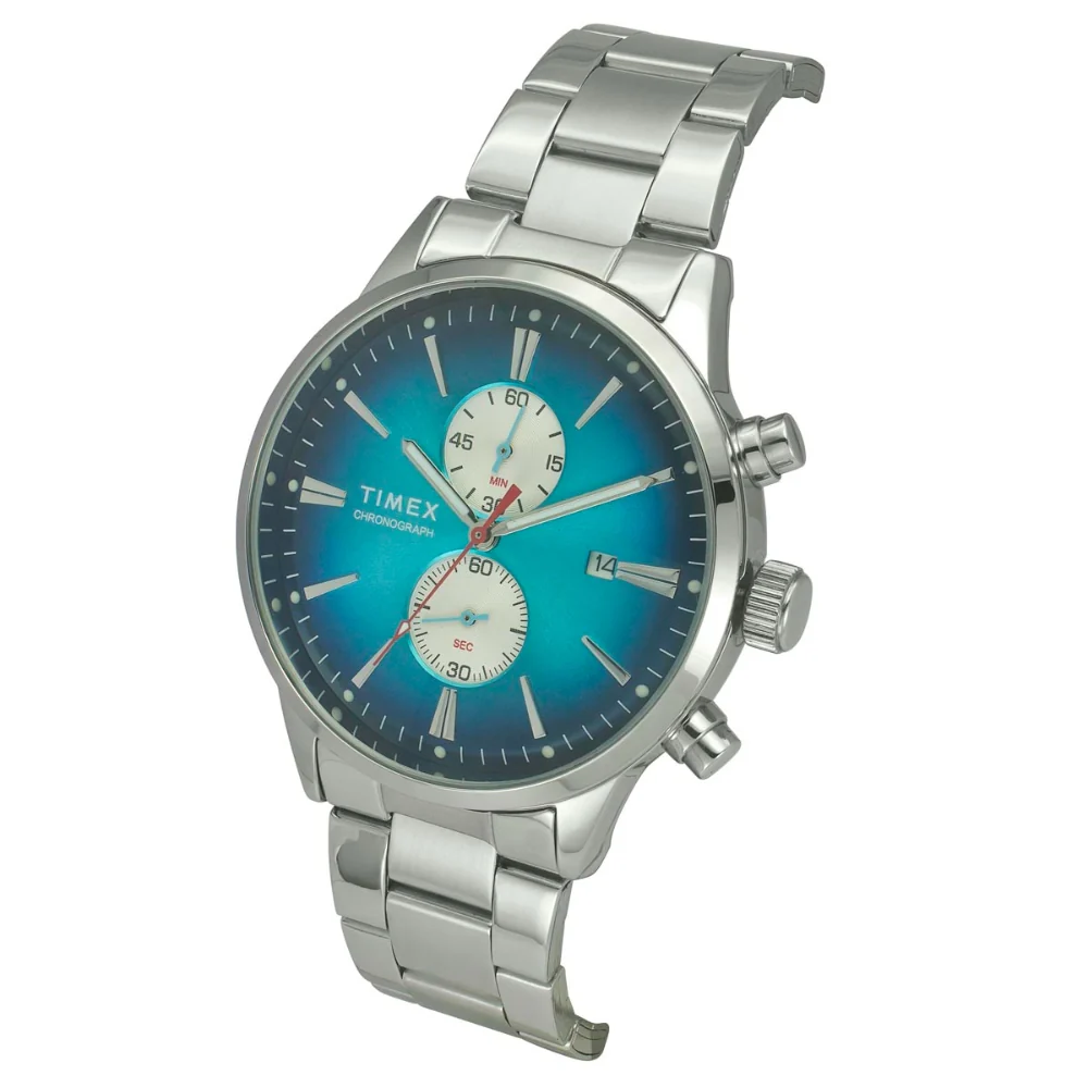 Timex Cosmic Awe Men Chronograph Round Dial Teal Watch - TWEG19931 - Image 3