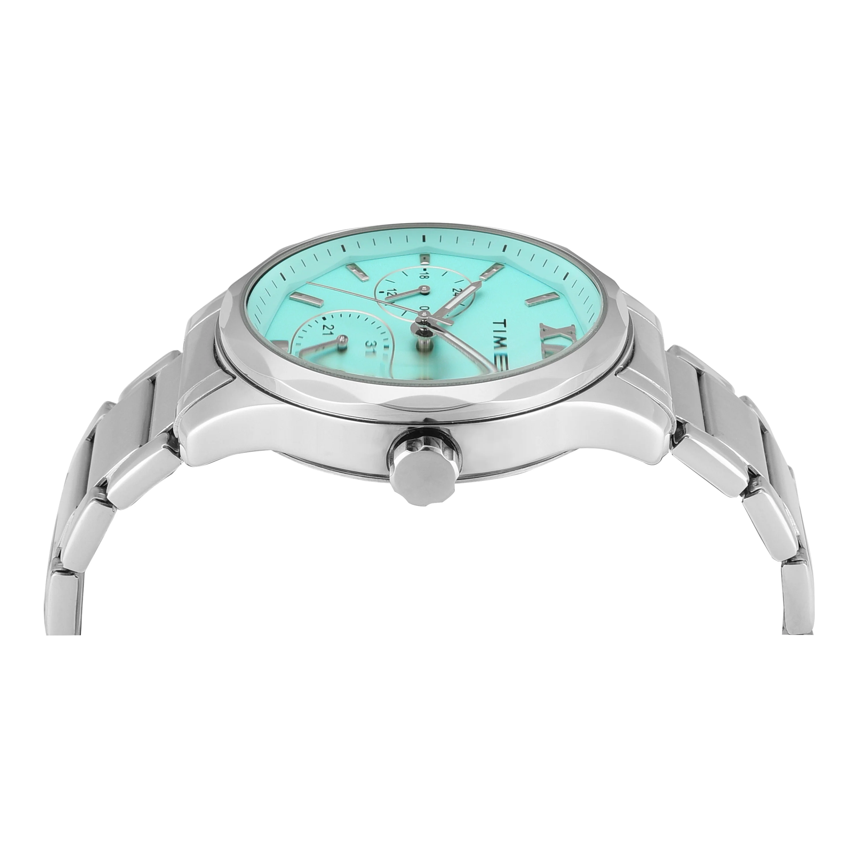 TIMEX Men Tiffany Blue Round Dial Analog Watch - TW0TG7639 - Image 4