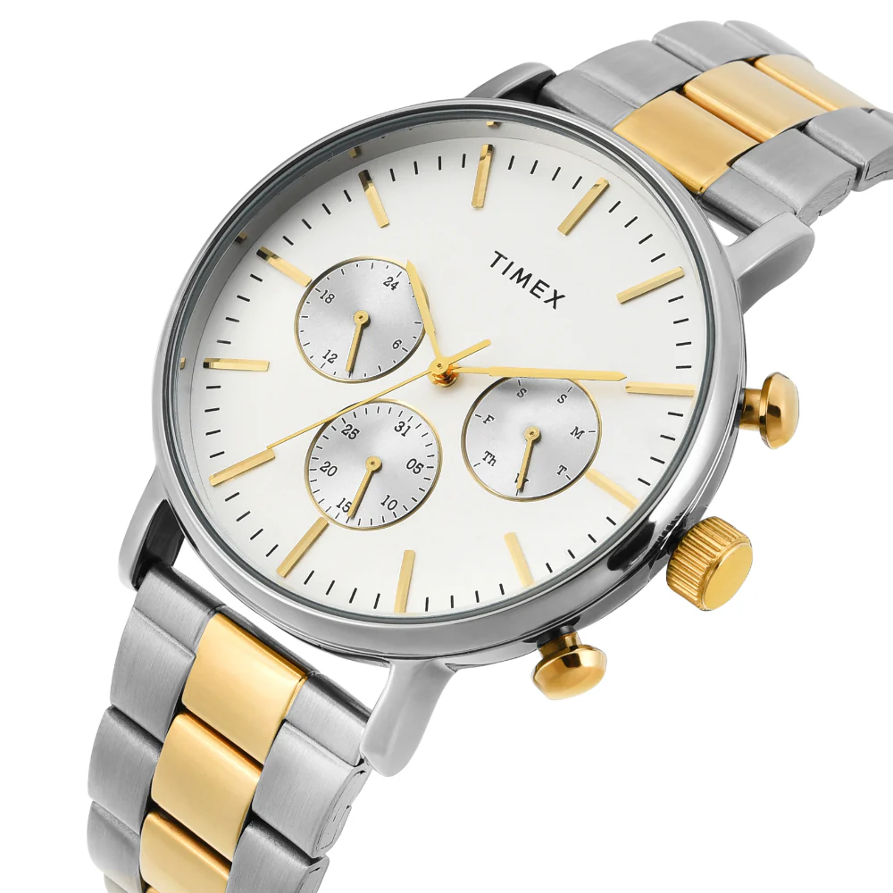 Timex Men Warm Silver Round Multifunction Dial Watch- TWEG20026 - Image 2