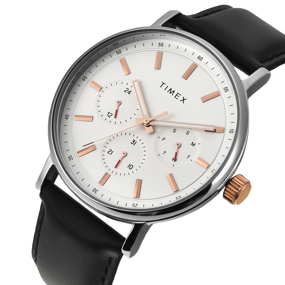 Timex Men White  Round Multifunction Dial Watch- TWEG20021 - Image 2