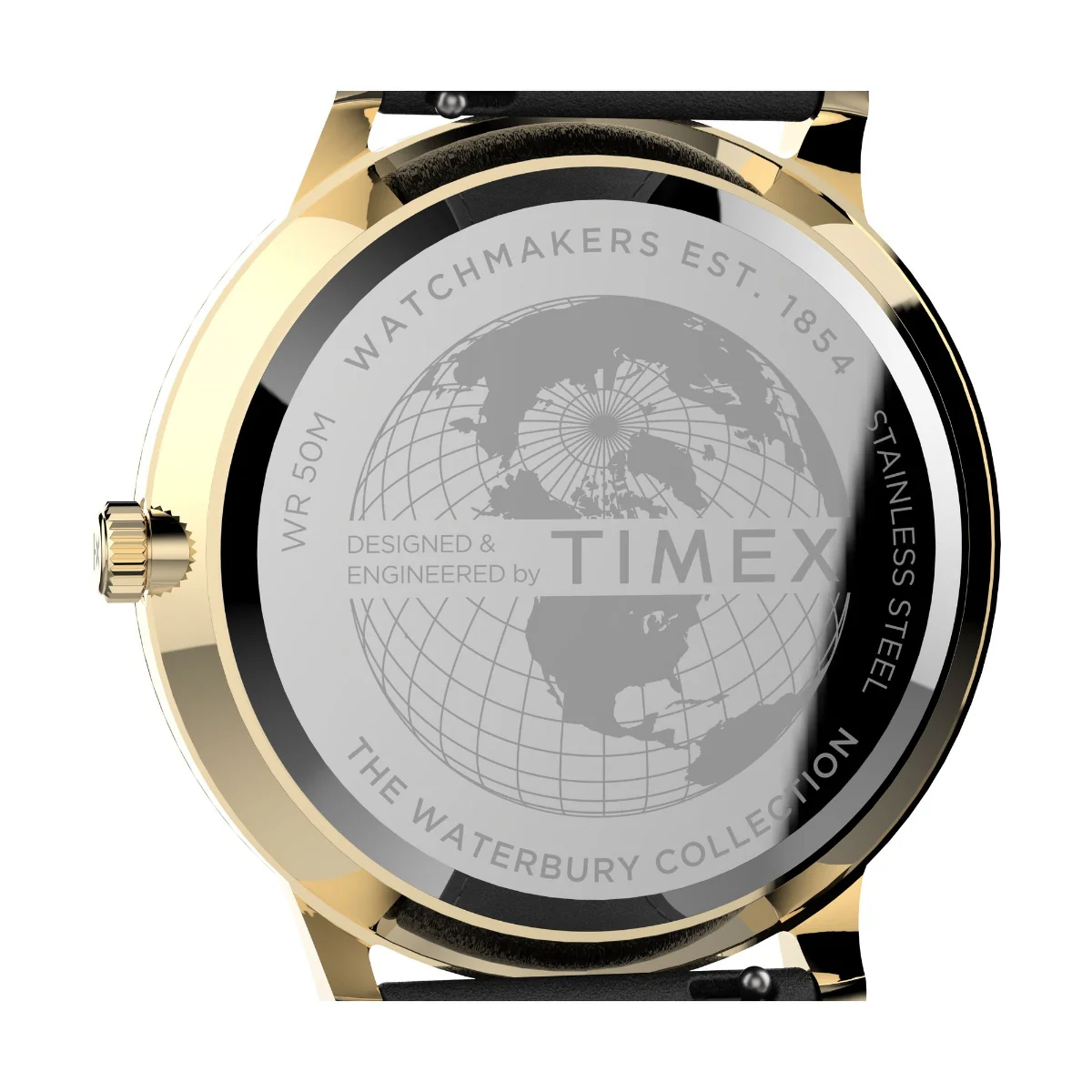 Waterbury Classic 40mm Leather Strap Watch - Image 3