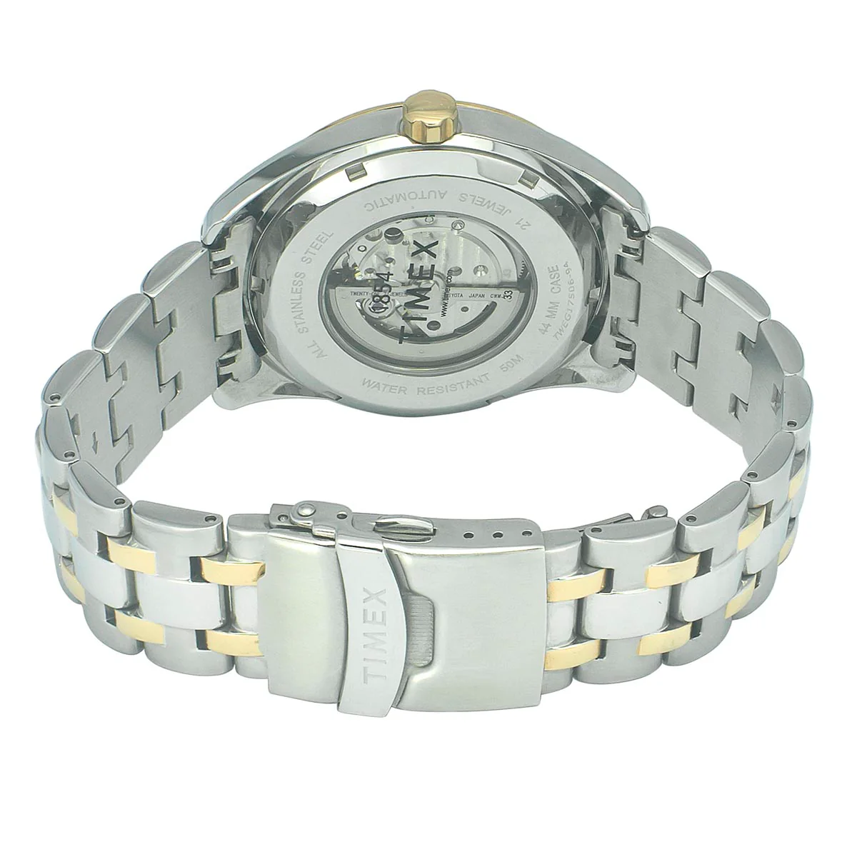 Timex E Class Men's Blue Dial Round Case Automatic Function Watch -TWEG17506 - Image 5