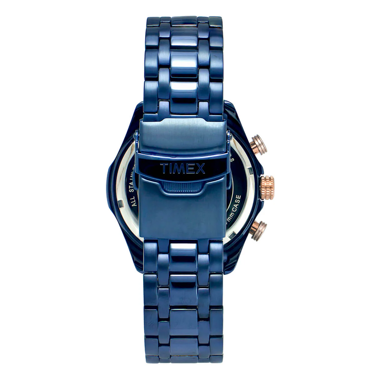 Timex E Class Men's Blue  Dial Round Case Chronograph Function Watch -TWEG20300 - Image 4