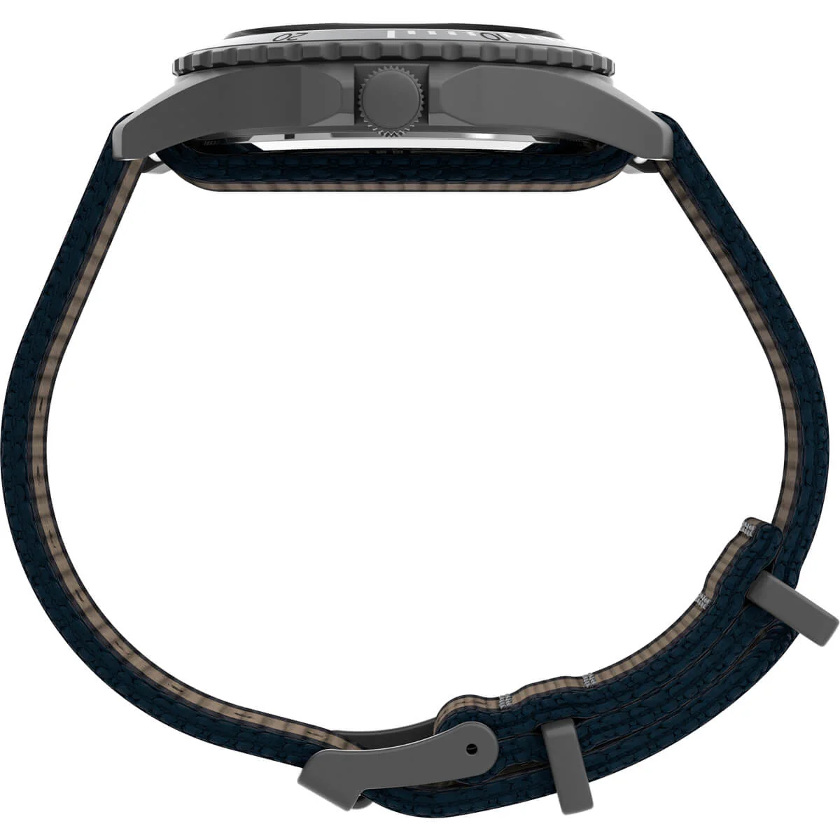 Timex Military Men's Quartz Analog Gunmetal Dial Round Case Stainless-Steel Function  Watch -TW2U90100 - Image 2