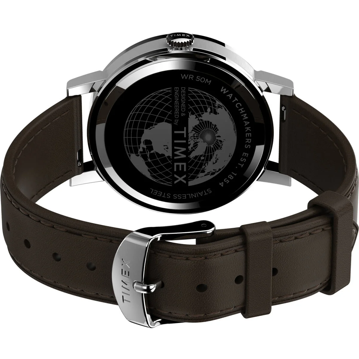 Timex City Collection Men's Quartz Analog Stainless Steel Dial Round Case Date-Window Function Watch -TW2V36500 - Image 4
