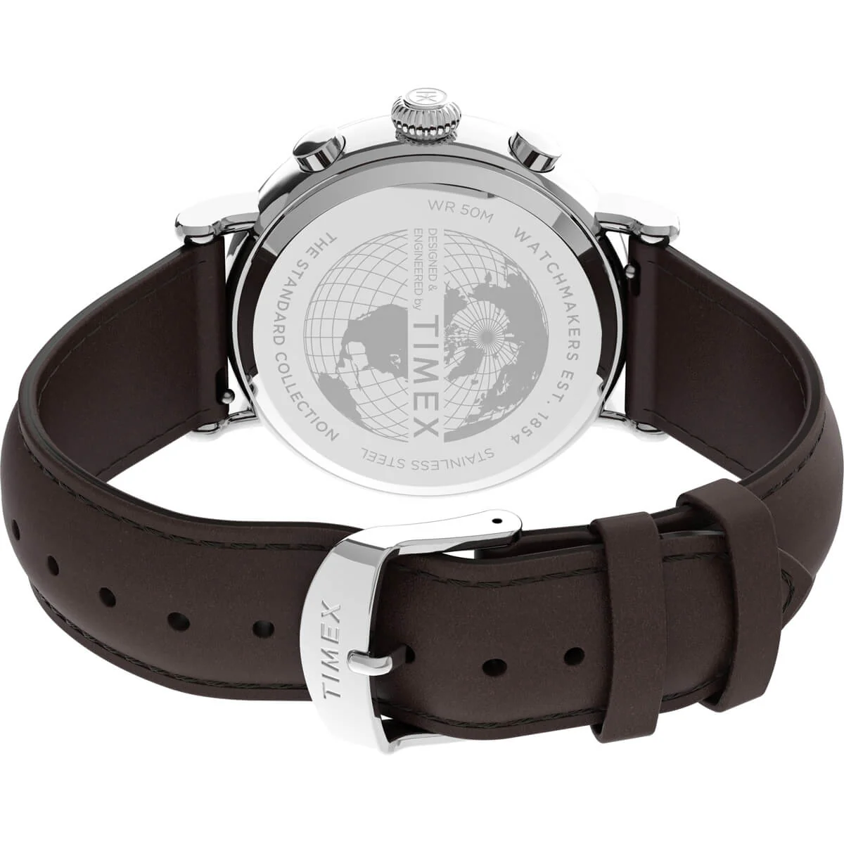Timex Essential Collection Men's Quartz Analog Silver-Tone Dial Round Case Chronograph Function  Watch -TW2V27600 - Image 4