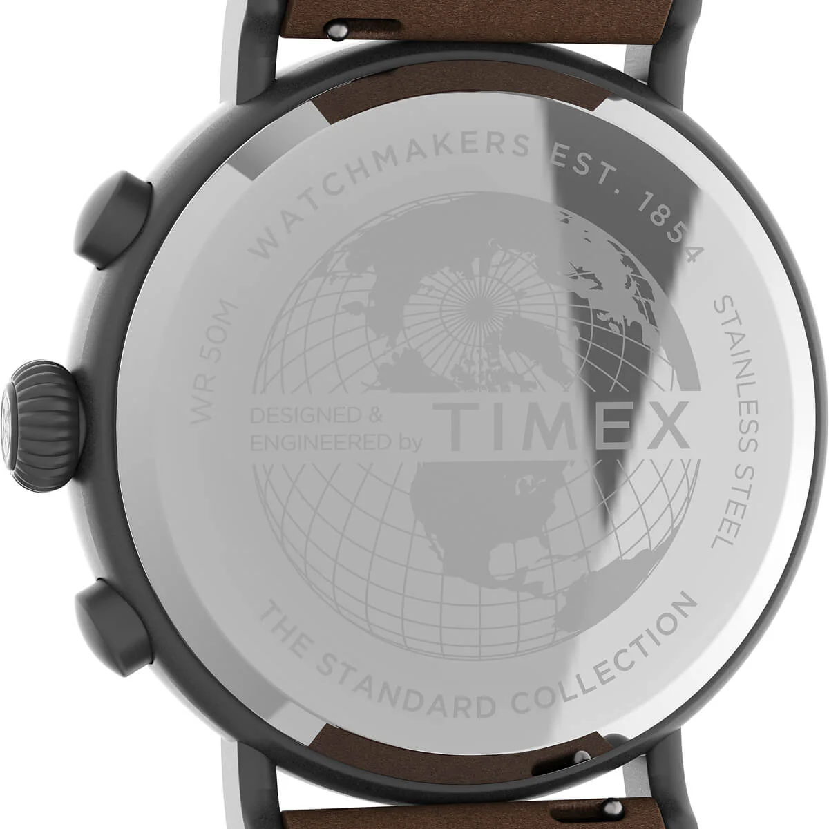 Timex Essential Collection Men's Quartz Analog Gunmetal Dial Round Case Chronograph Function  Watch -TW2U89500 - Image 4
