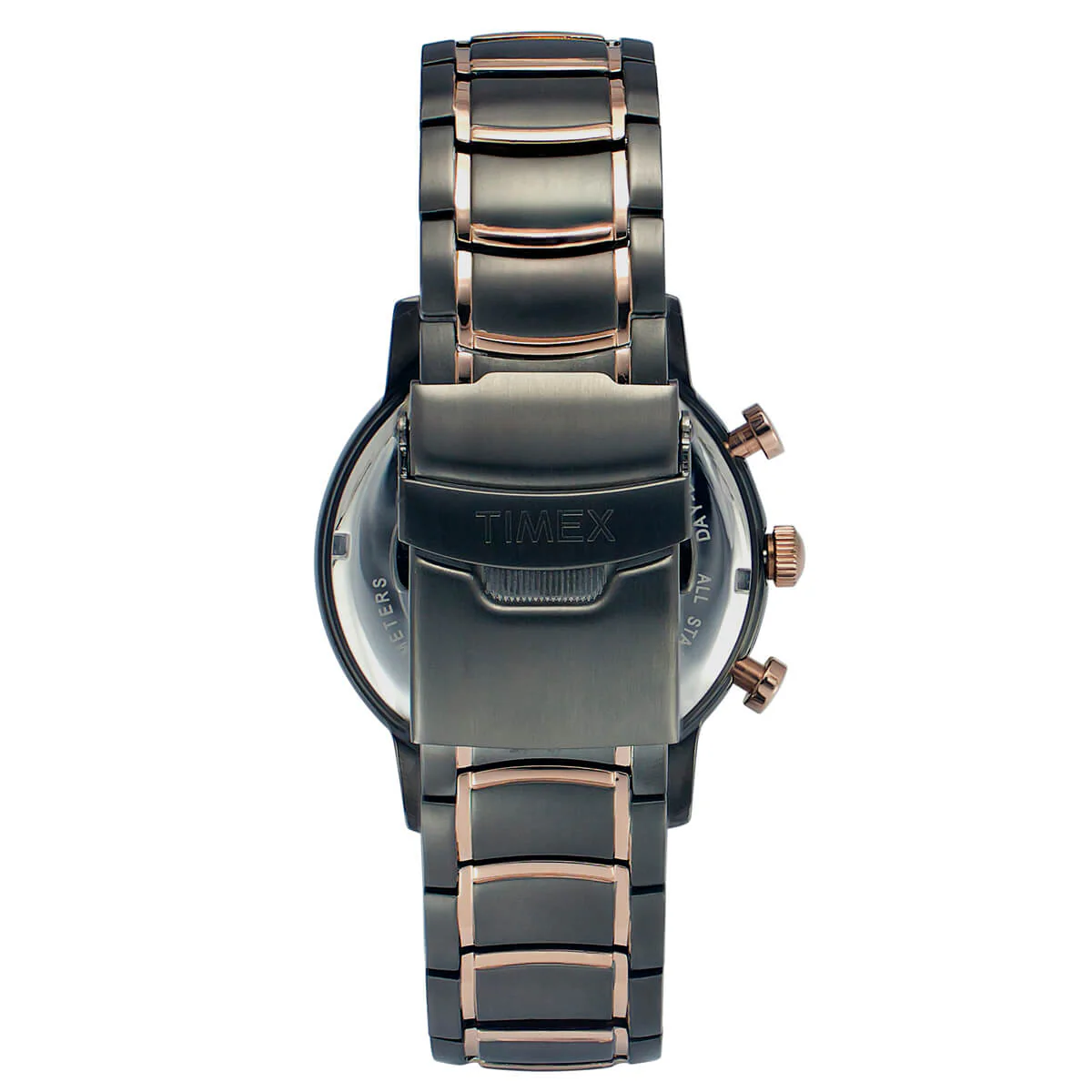 Timex E Class Men's Gunmetal  Dial Round Case Multifunction Function Watch -TWEG20201 - Image 4