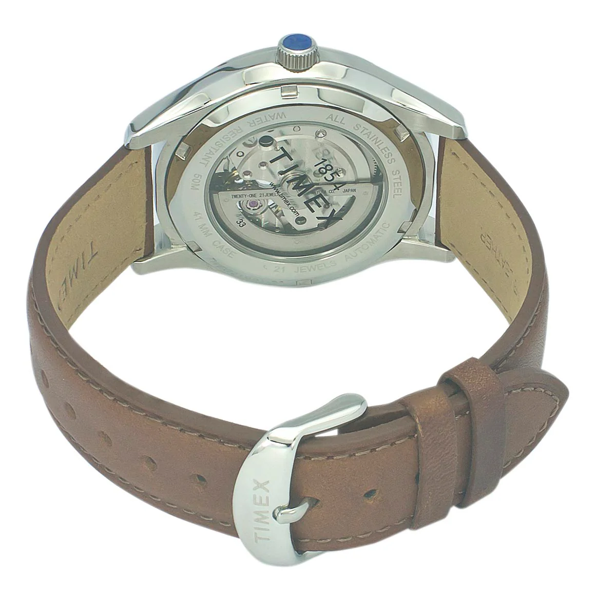 Timex E Class Men's Silver Dial Round Case Automatic Function Watch -TWEG21001 - Image 5
