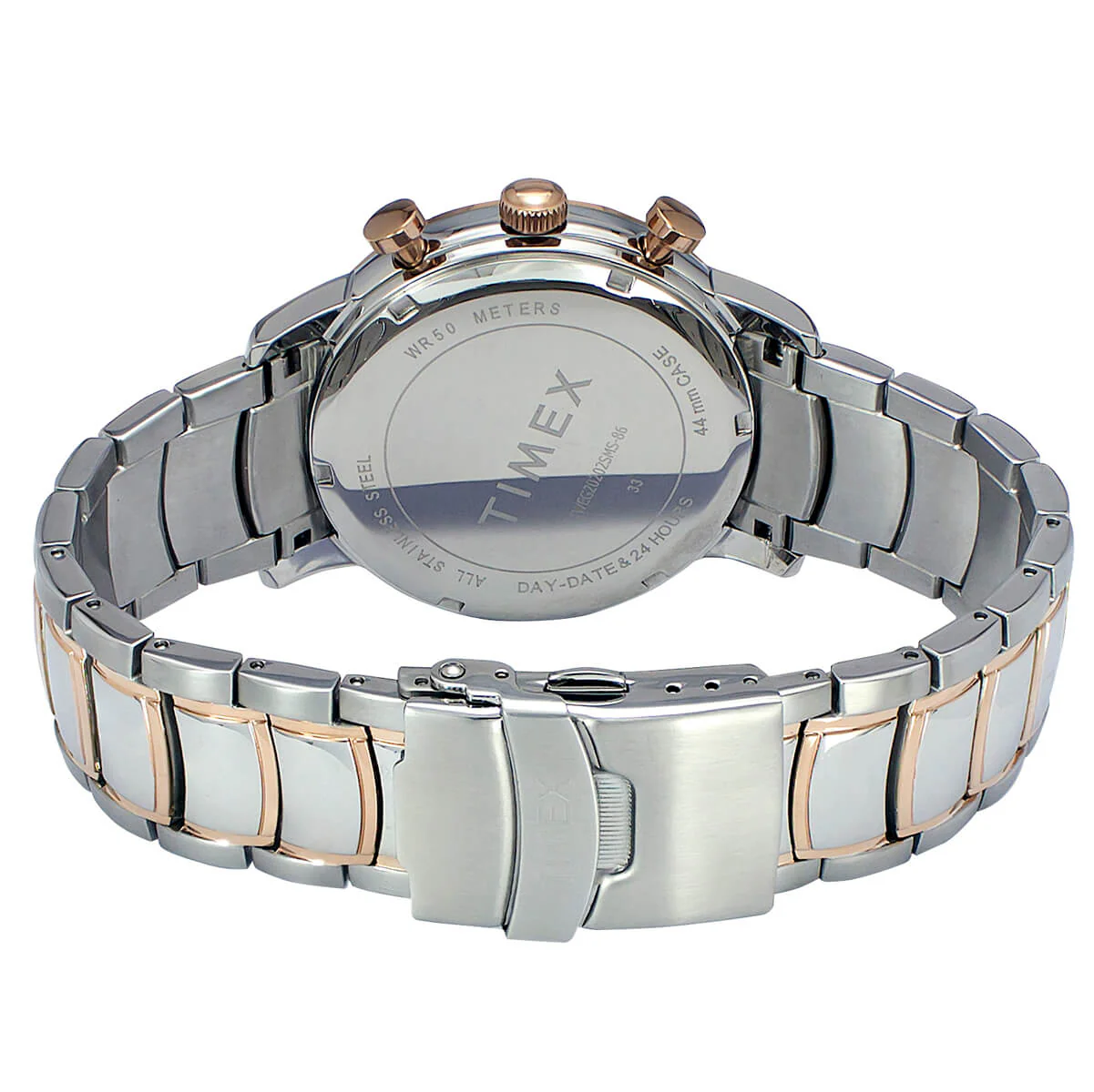 Timex E Class Men's Silver Dial Round Case Multifunction Function Watch -TWEG20202 - Image 3