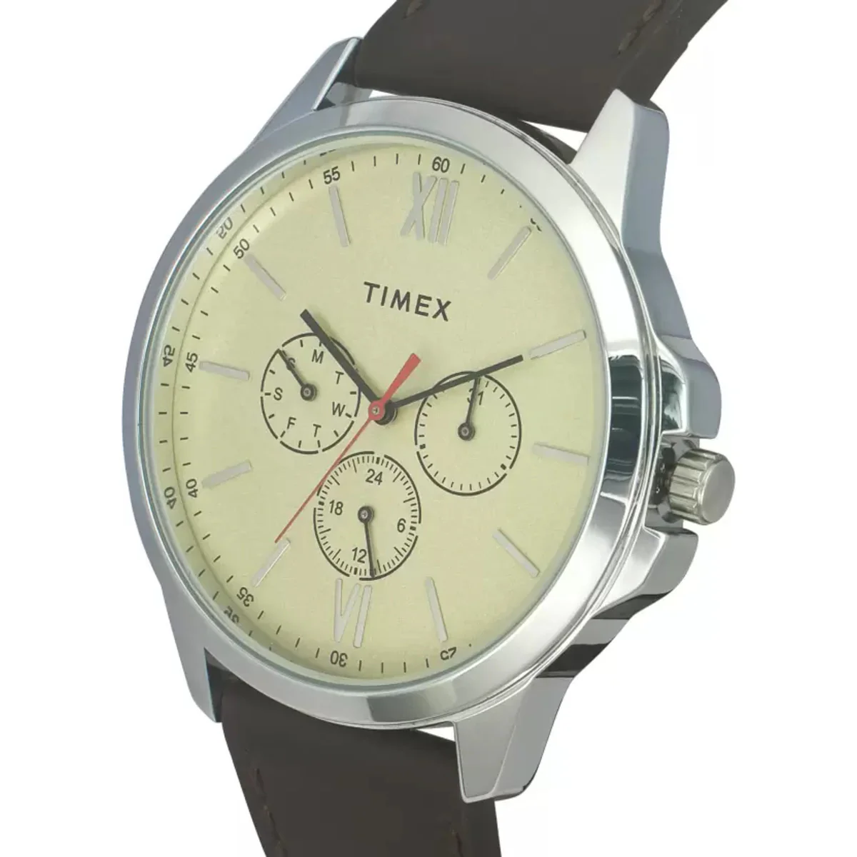 Timex Fashion Men's Beige Dial Round Case Multifunction Function Watch -TWEG165SMU01 - Image 2