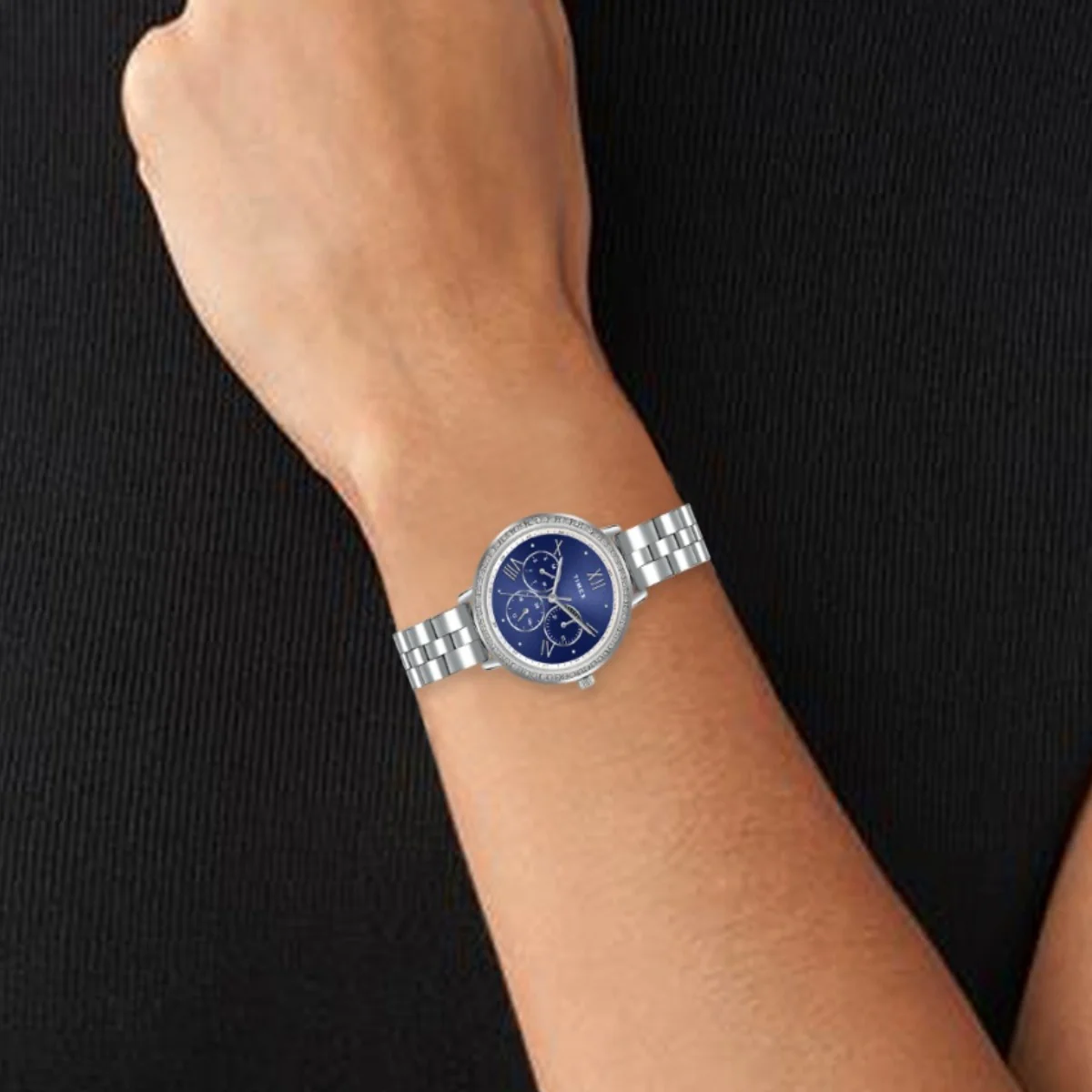 Timex Multifunction Analog Blue Dial Women Watch - TW000Z500 - Image 5