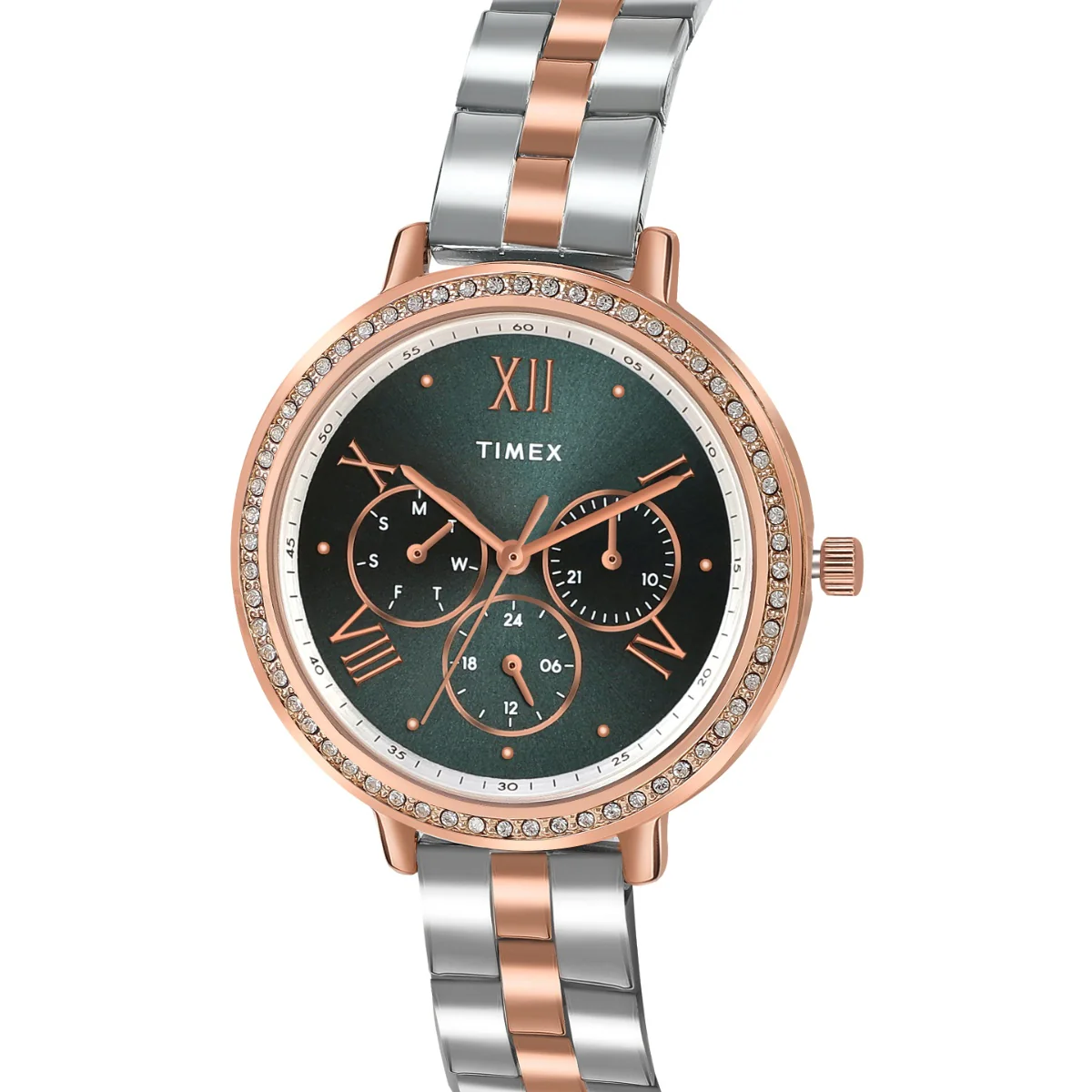 Timex Multifunction Analog Green Dial Women Watch - TW000Z501 - Image 2