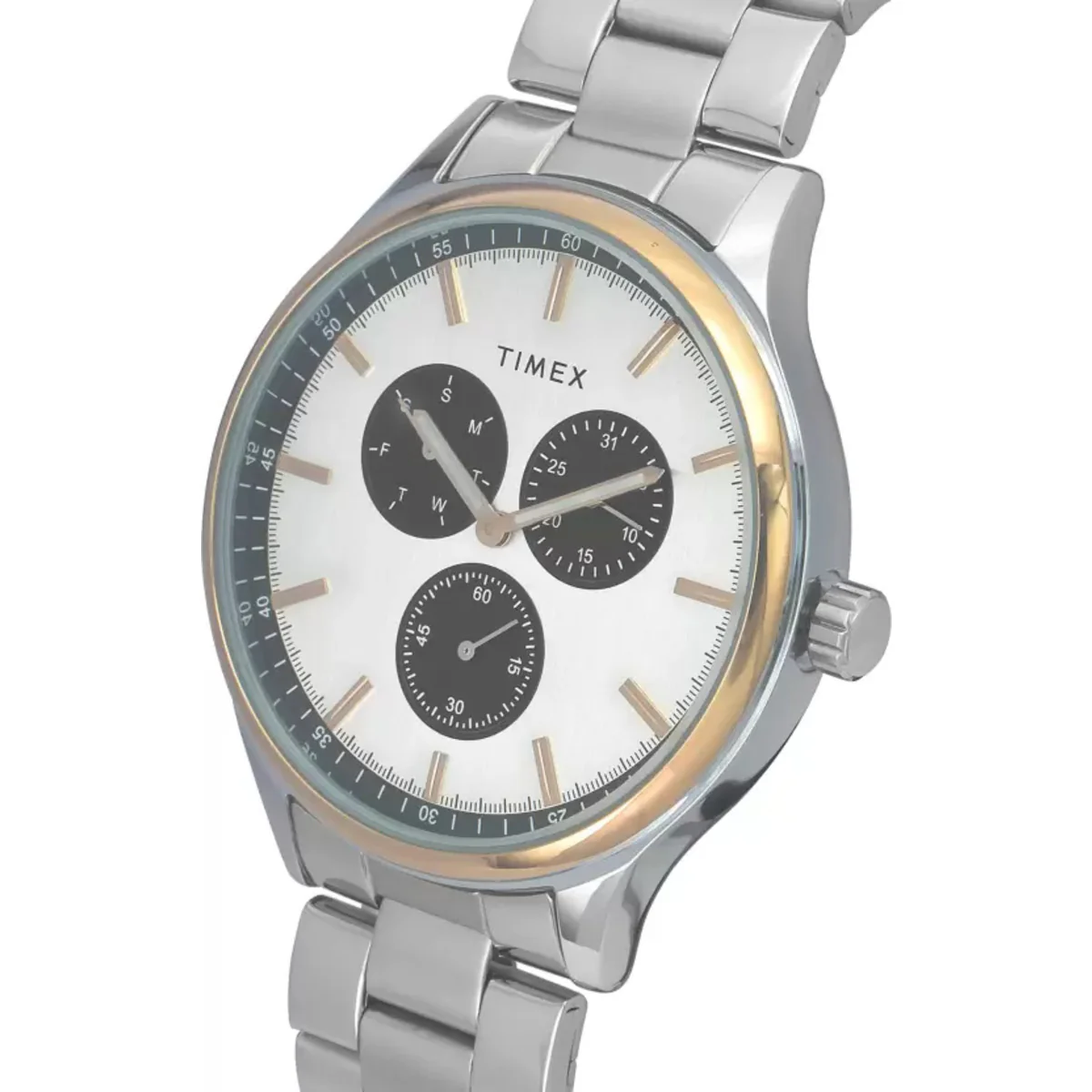 Timex Fashion Men's Silver Dial Round Case Multifunction Function Watch -TWEG184SMU02 - Image 2