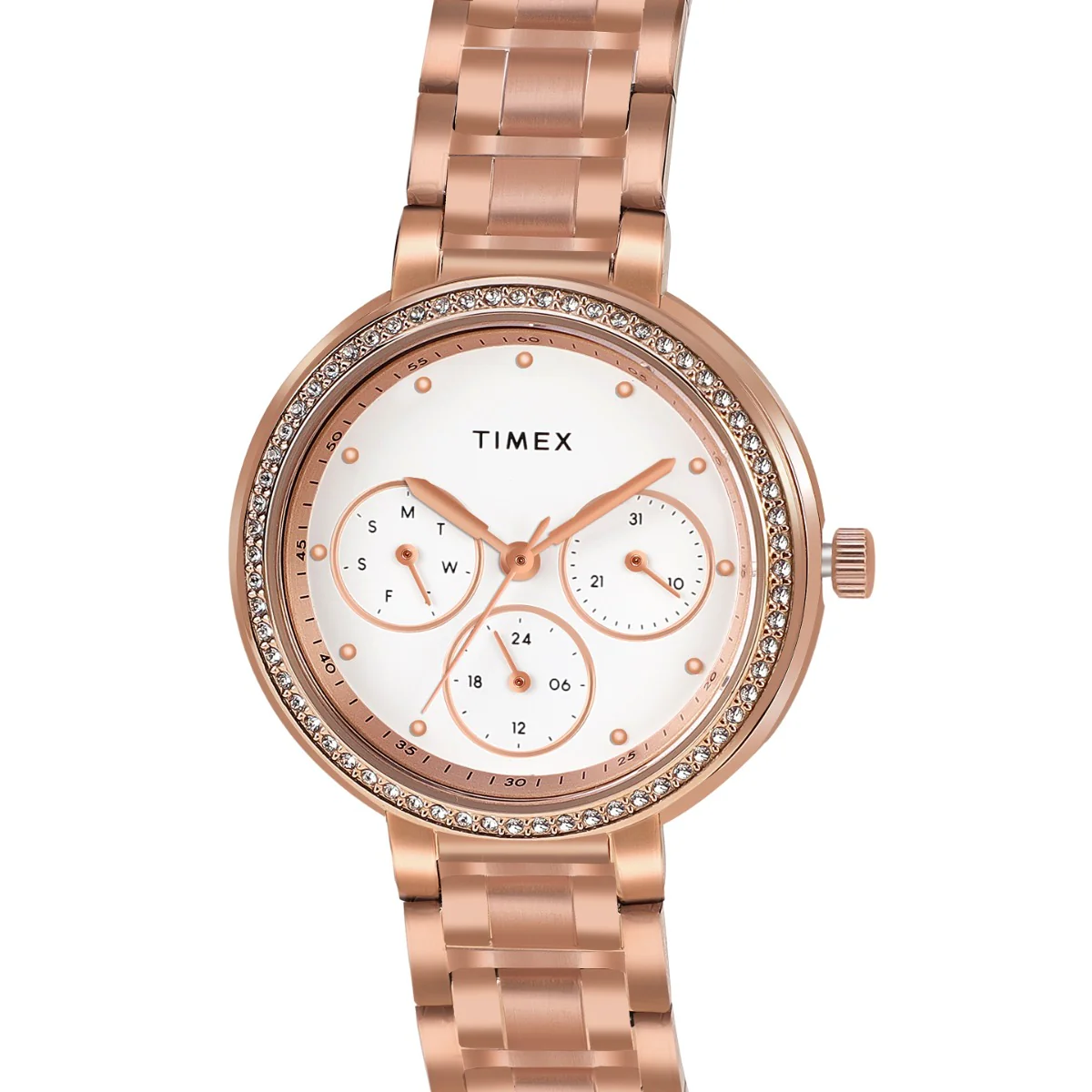 Timex Multifunction Analog White Dial Women Watch - TW000Z303 - Image 2