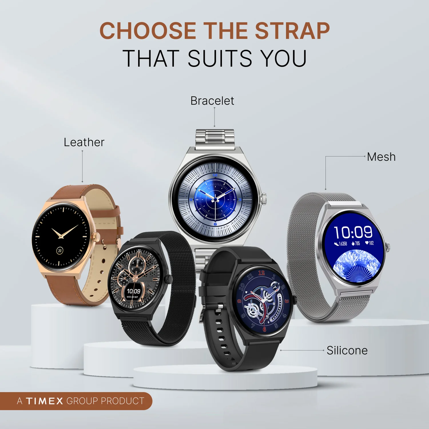 TIMEX Smart Neo 1.43 inches (3.6cm) AMOLED Display with  BT Calling Smartwatch for Unisex - TWTXW1201T - Image 7