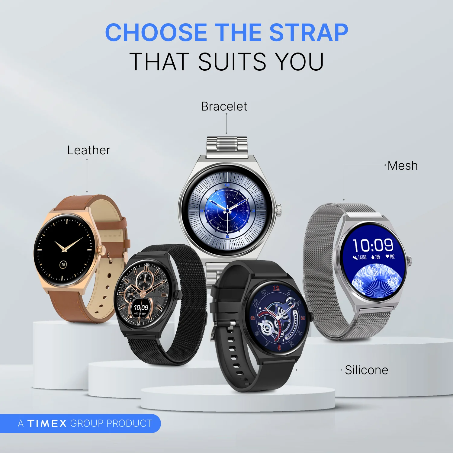 TIMEX Smart Neo 1.43 inches (3.6cm) AMOLED Display with  BT Calling Smartwatch for Unisex - TWTXW1202T - Image 7