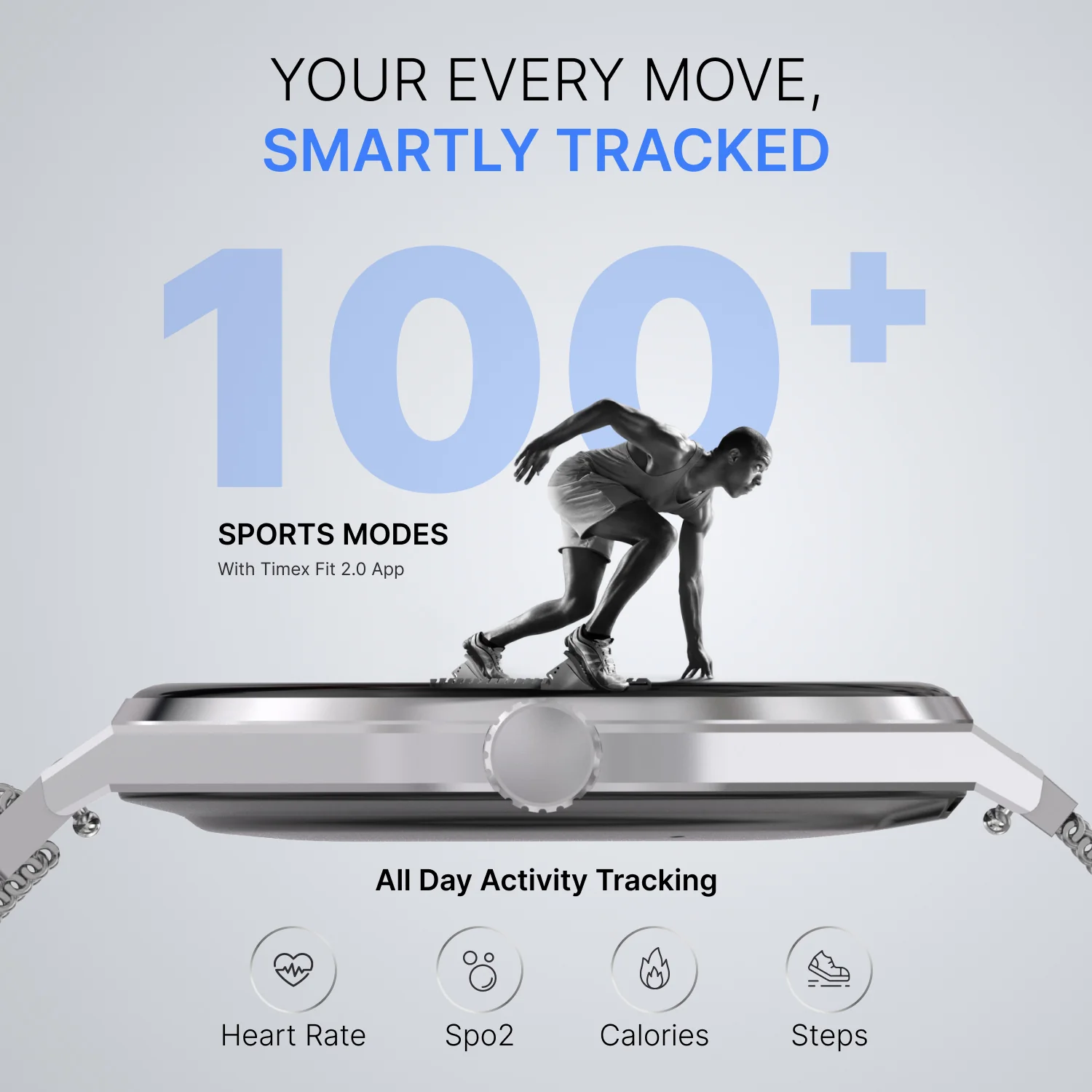 TIMEX Smart Neo 1.43 inches (3.6cm) AMOLED Display with  BT Calling Smartwatch for Unisex - TWTXW1203T - Image 5