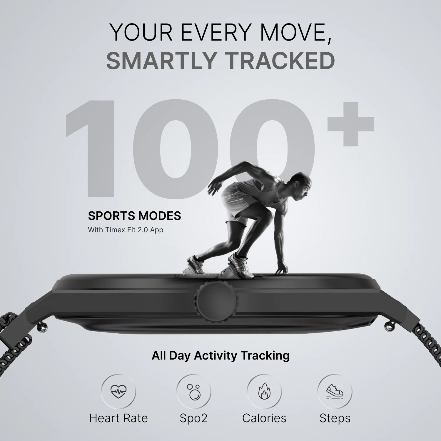 TIMEX Smart Neo 1.43 inches (3.6cm) AMOLED Display with  BT Calling Smartwatch for Unisex - TWTXW1204T - Image 5