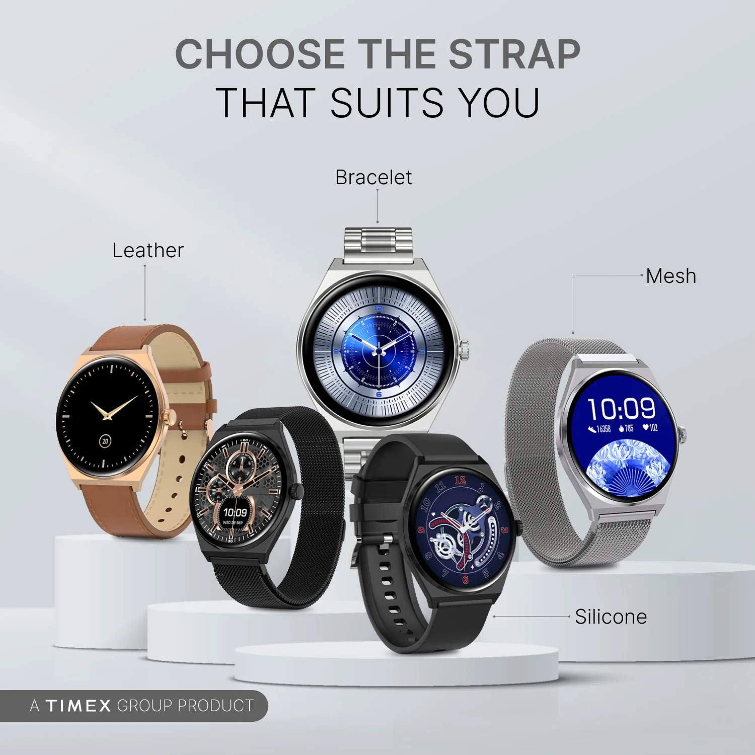 TIMEX Smart Neo 1.43 inches (3.6cm) AMOLED Display with  BT Calling Smartwatch for Unisex - TWTXW1204T - Image 7