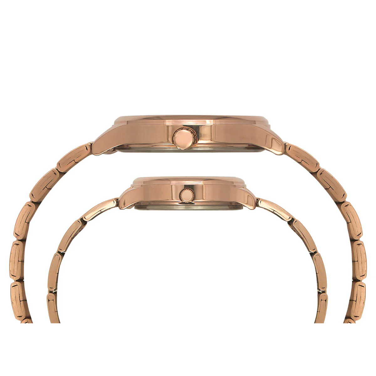 Timex Empera Pairs Rose Gold Dial Round Case Day Date/3 Hands Function Watch -TW00PR273 - Image 5