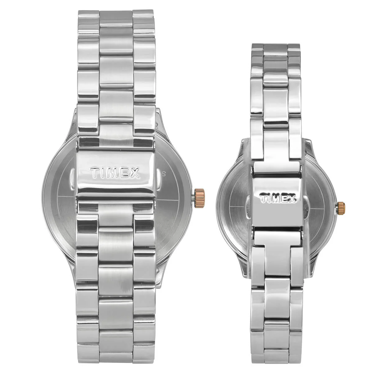 Timex Empera Pairs Silver Dial Round Case Day Date/3 Hands Function Watch -TW00PR274 - Image 3