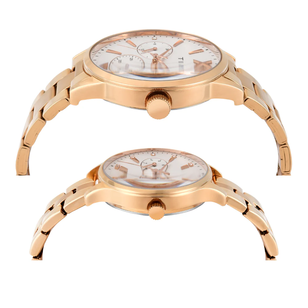Timex Pairs Silver Round Multifunction Dial Watch- TW00PR304 - Image 5