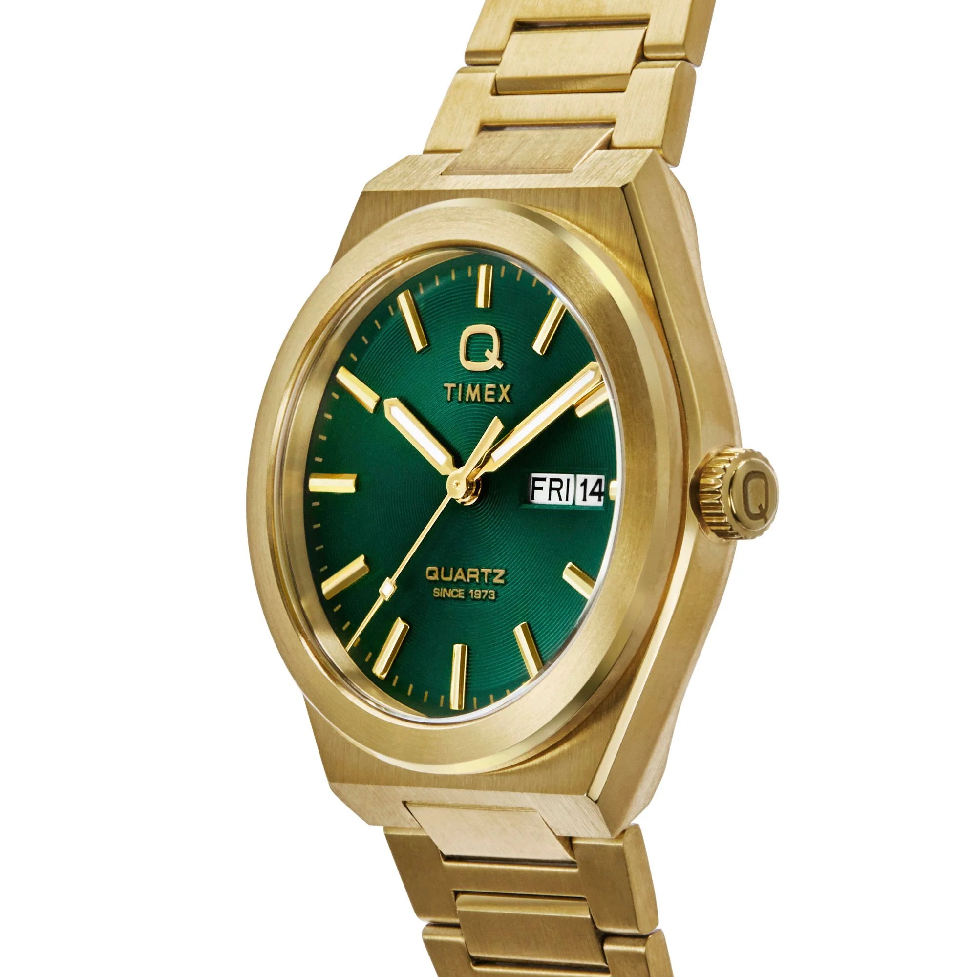 TIMEX Q Continental Green Round Dial Analog Men's Watch - TW2Y35100IK - Image 6