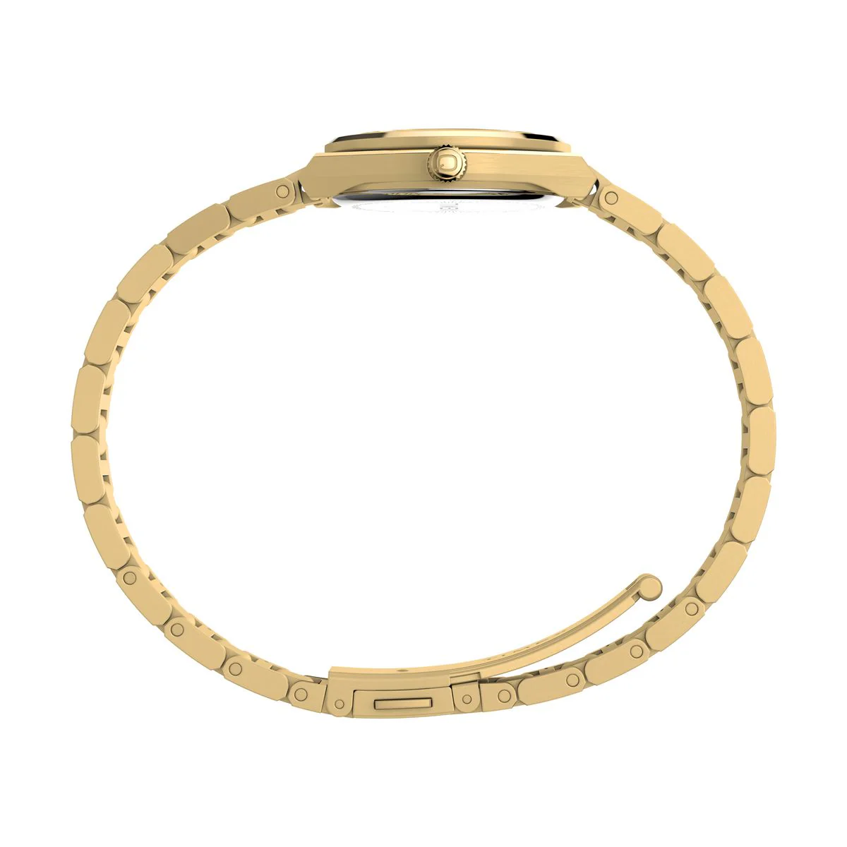 Timex Q Round 24mm Gold Dial Analog Women Watch - TW2Y68300UJ - Image 2