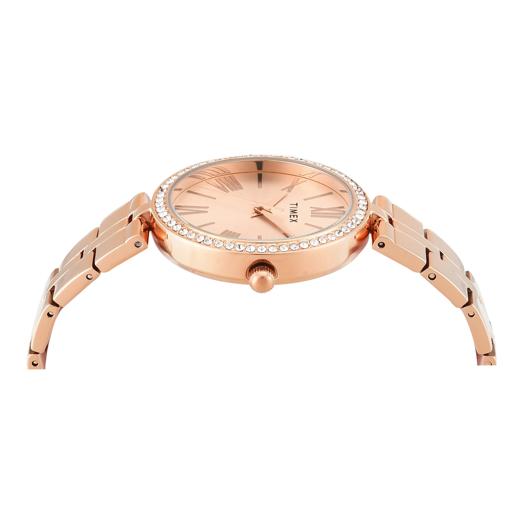 TIMEX Rose Gold Round Dial Analog Women's Watch - TWEL22502 - Image 4