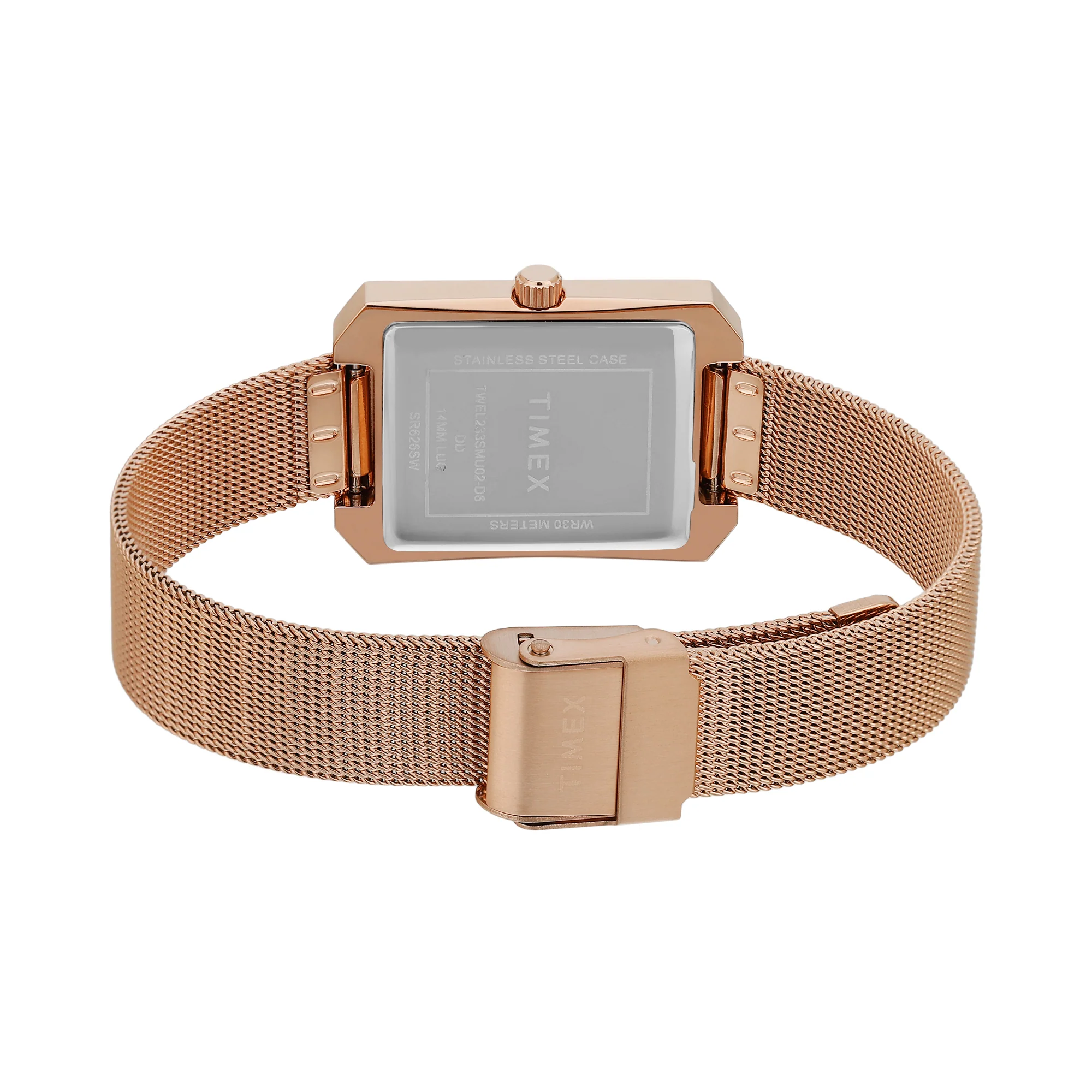 Timex Rose GoldRectangle Dial Analog Women's Watch - TWEL233SMU02 - Image 4
