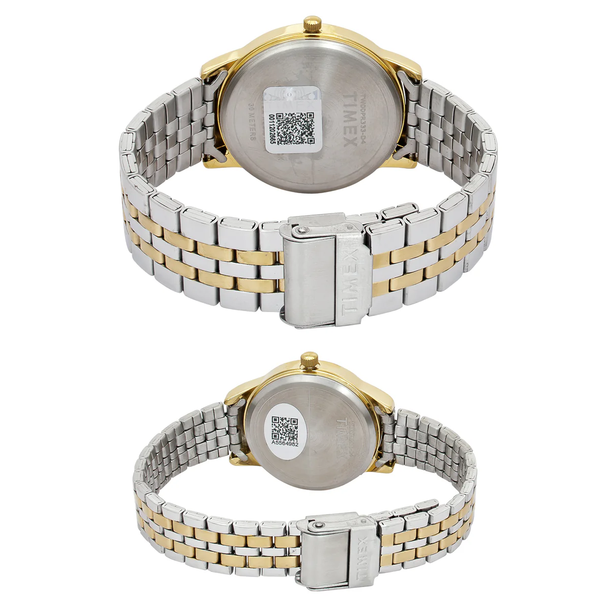 TIMEX Round Champagne Dial Analog Pair's Watch - TW00PR333 - Image 3