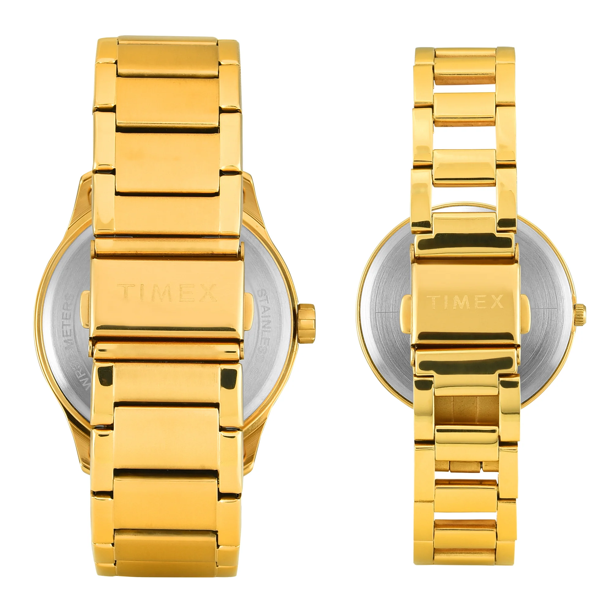 TIMEX Round Green Dial Analog Pair's Watch - TW00PR339 - Image 5