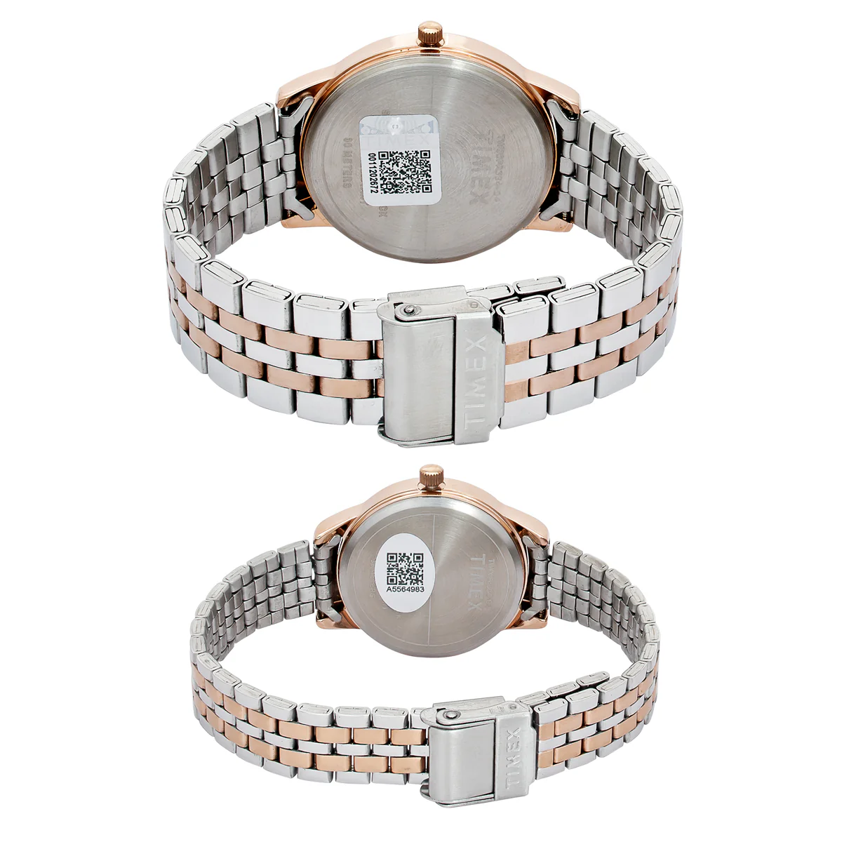TIMEX Round Silver Dial Analog Pair's Watch - TW00PR334 - Image 4
