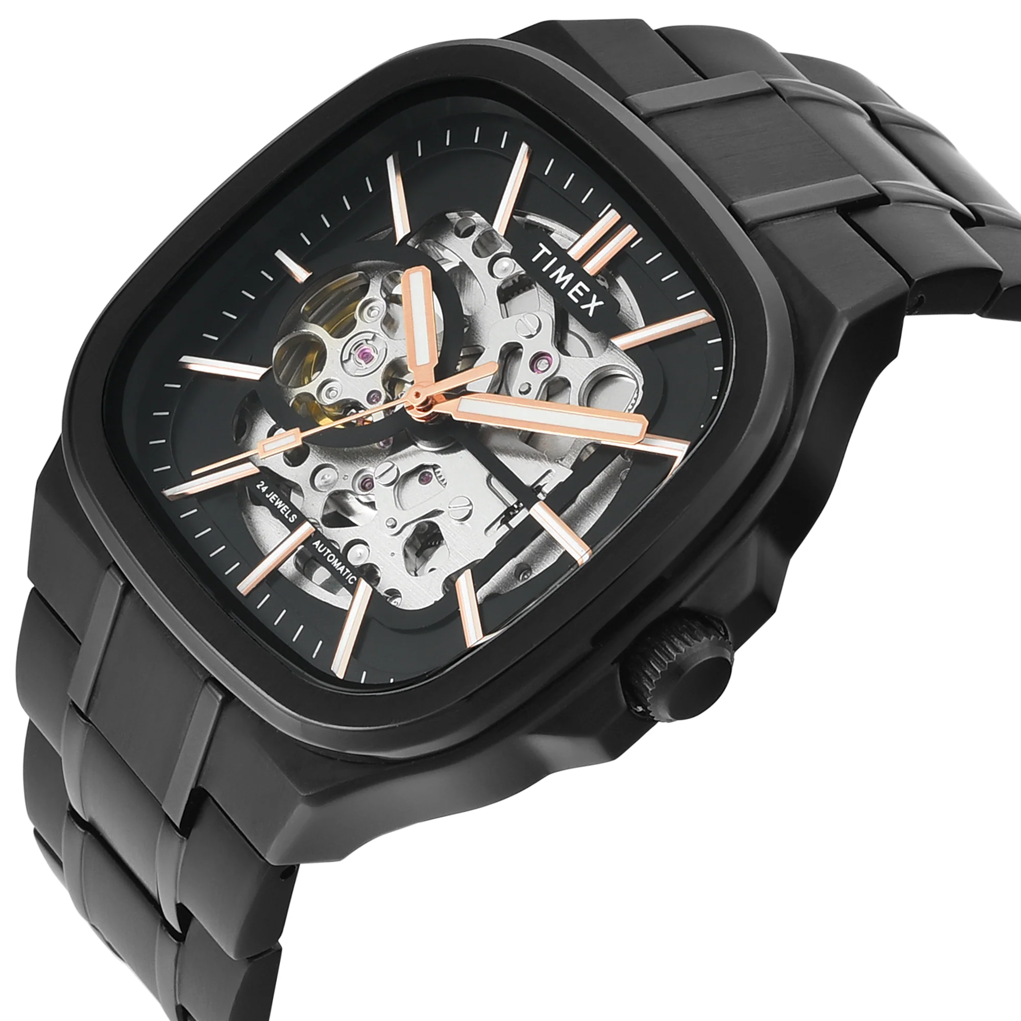 TIMEX Signio Black Square Dial Analog Men's Watch - TWEG31902 - Image 3