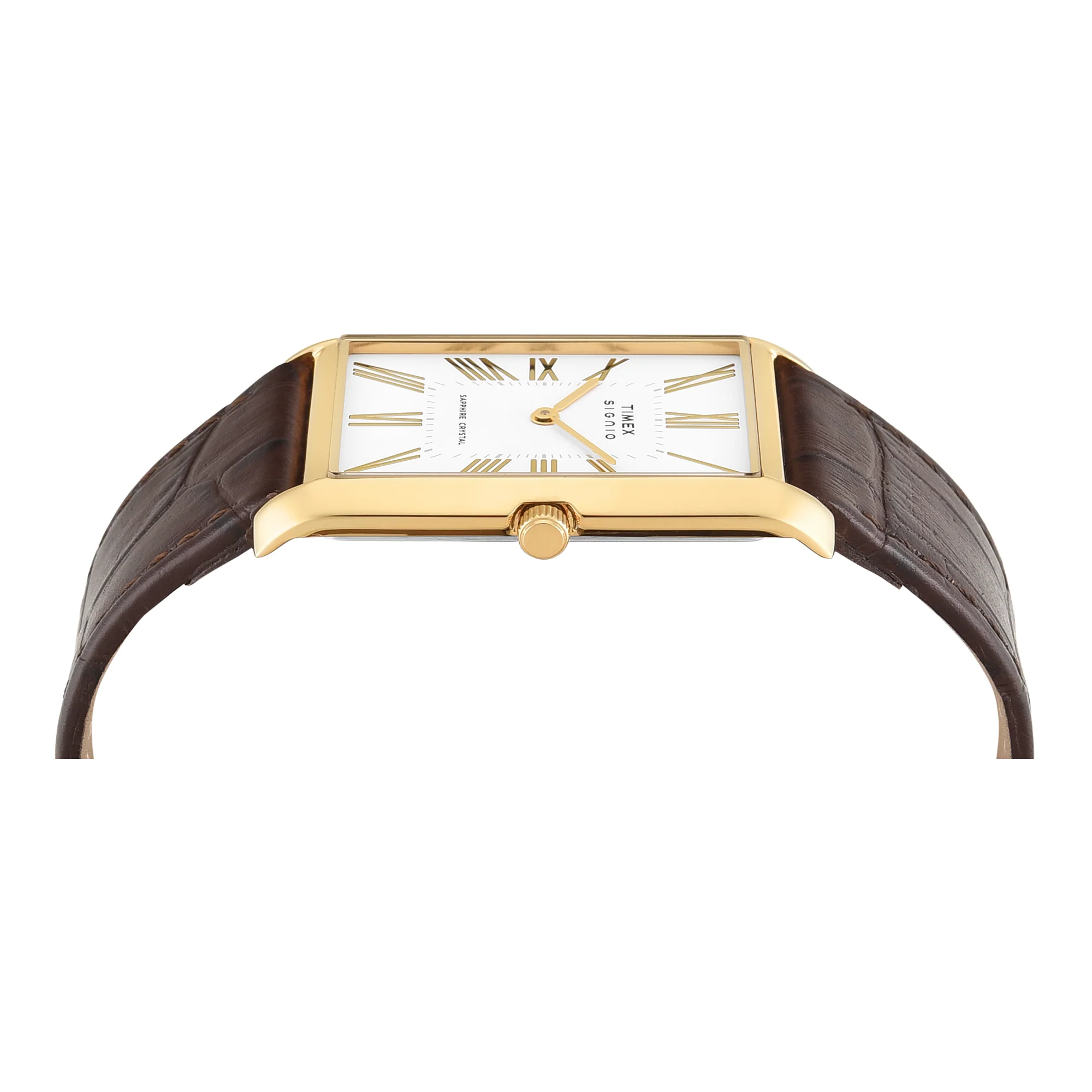 Timex Signio Rectangle 28mm White Dial Analog Men Watch - TWEG34300 - Image 4