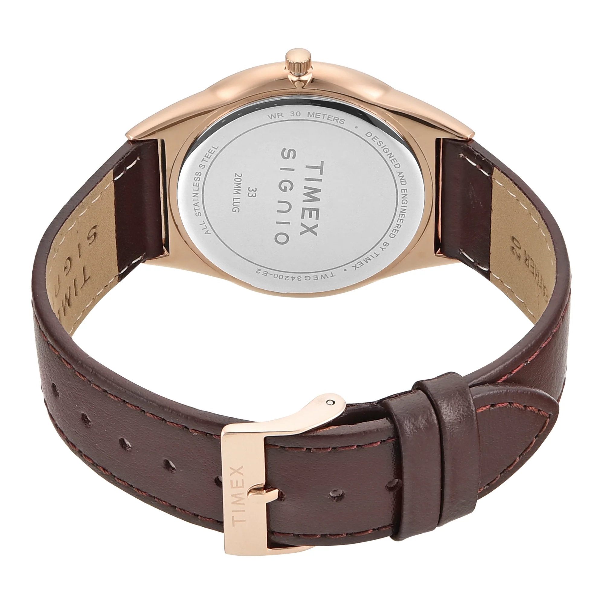 Timex Signio Round 40mm Brown Dial Analog Men Watch - TWEG34200 - Image 2