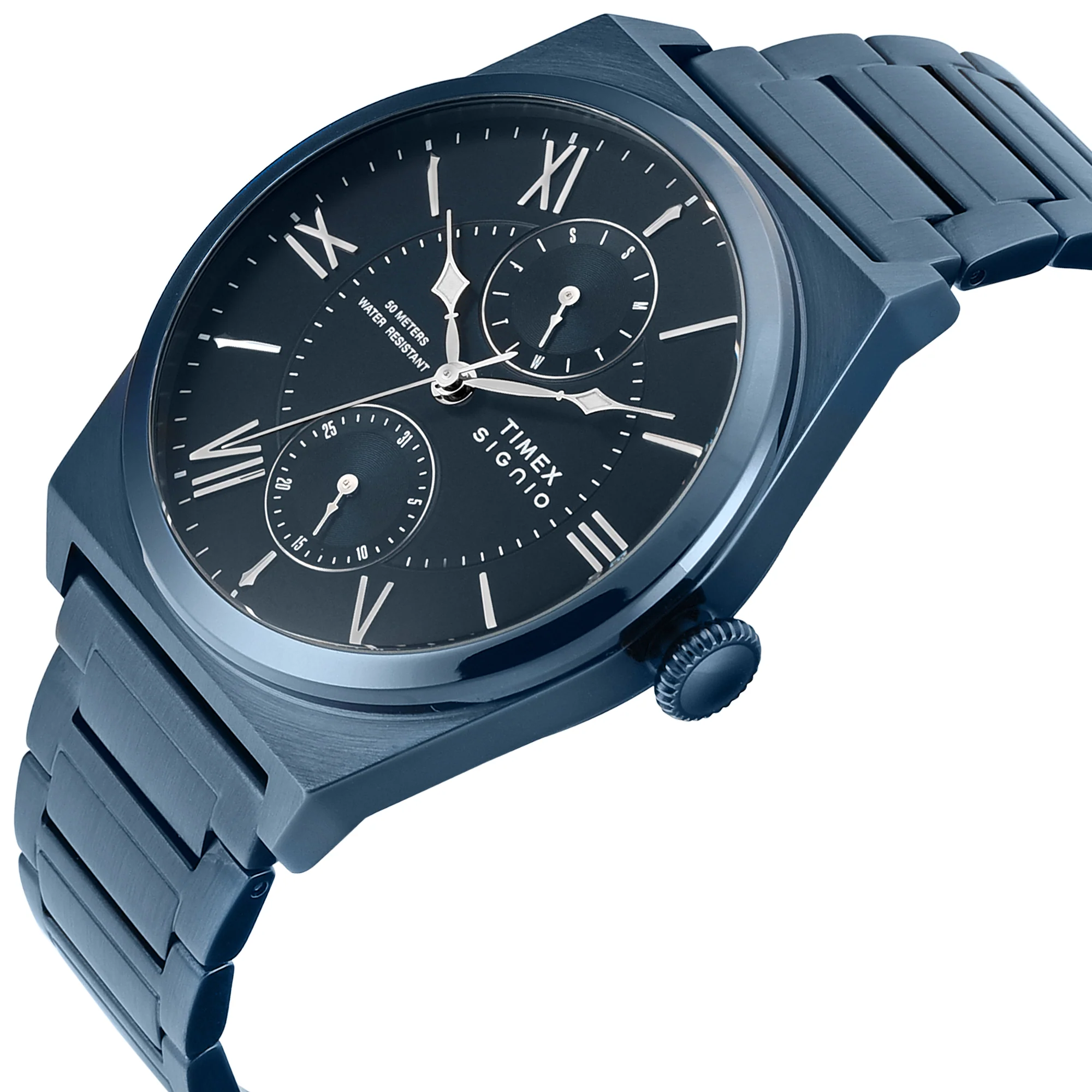 Timex Signio Round 42mm Blue Dial Analog Men Watch - TWEG34501 - Image 3