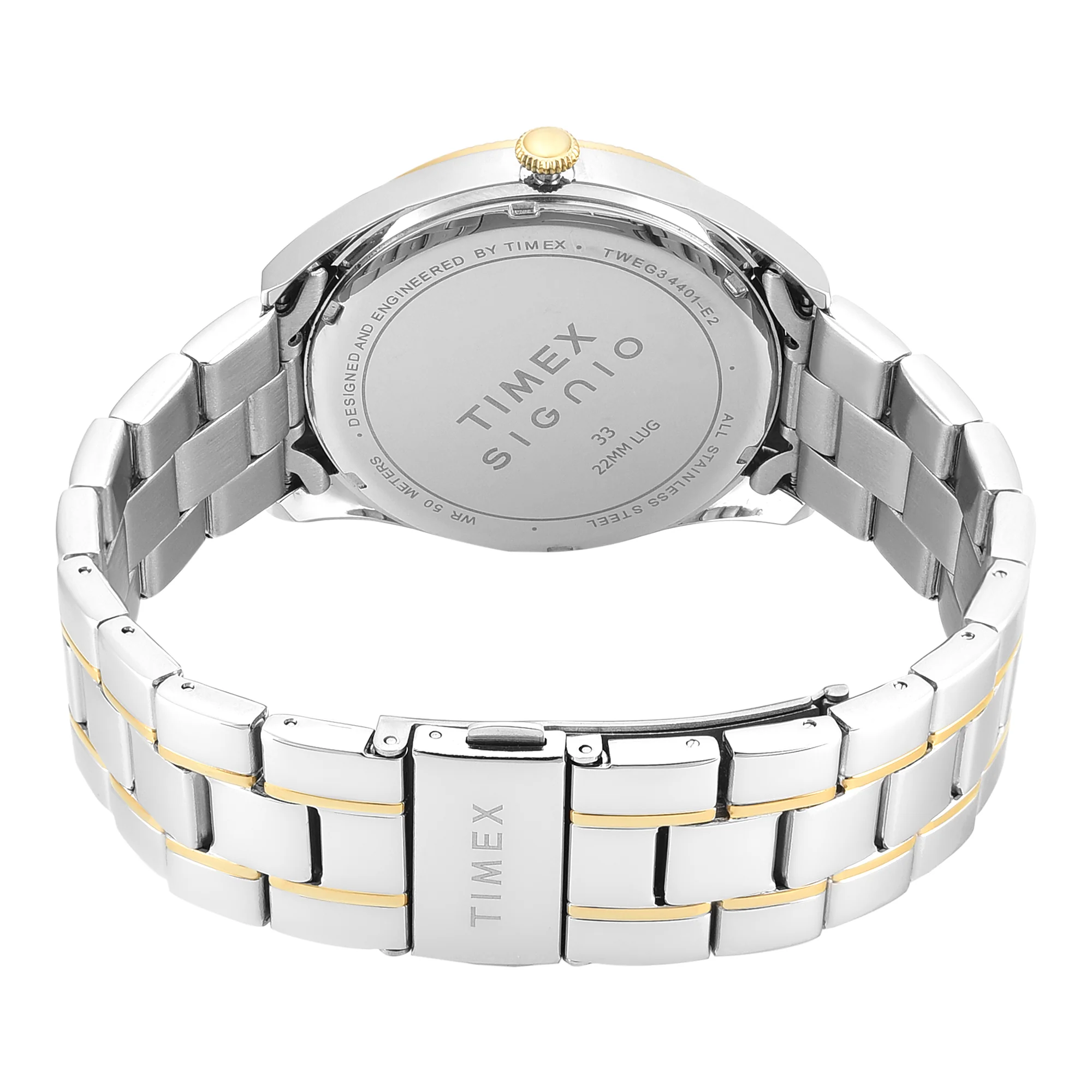 Timex Signio Round 43mm Silver Dial Analog Men Watch - TWEG34401 - Image 3