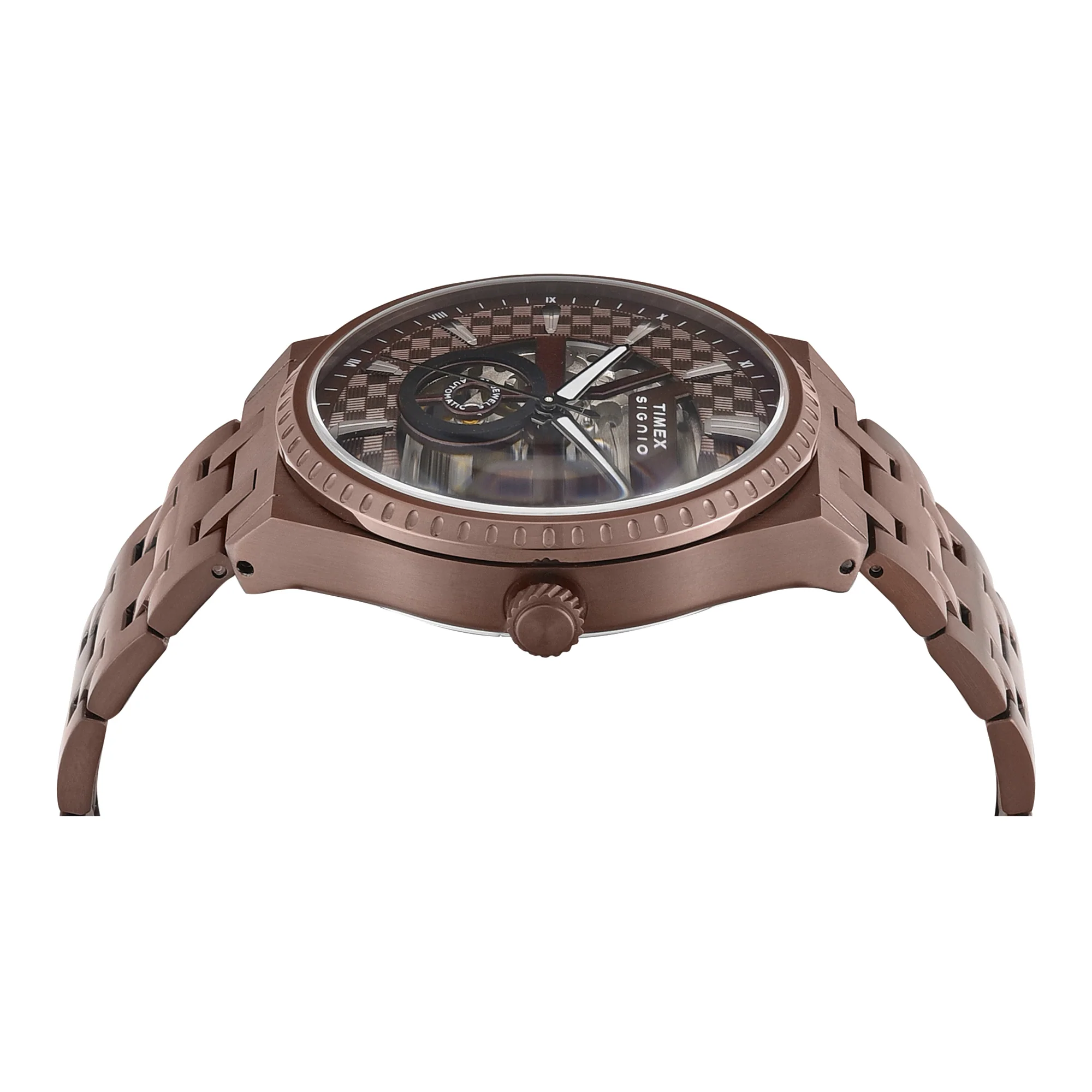 Timex Signio Round 44mm Brown Dial Automatic Men Watch - TWEG34002 - Image 4