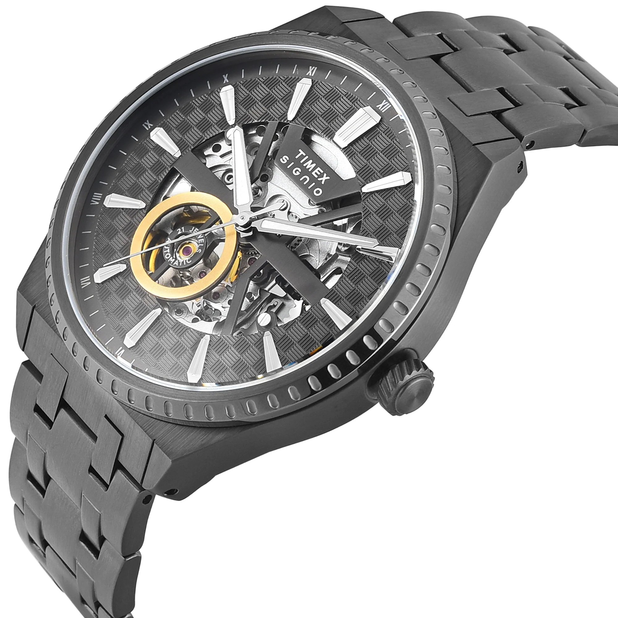 Timex Signio Round 44mm Gunmetal Dial Automatic Men Watch - TWEG34001 - Image 2