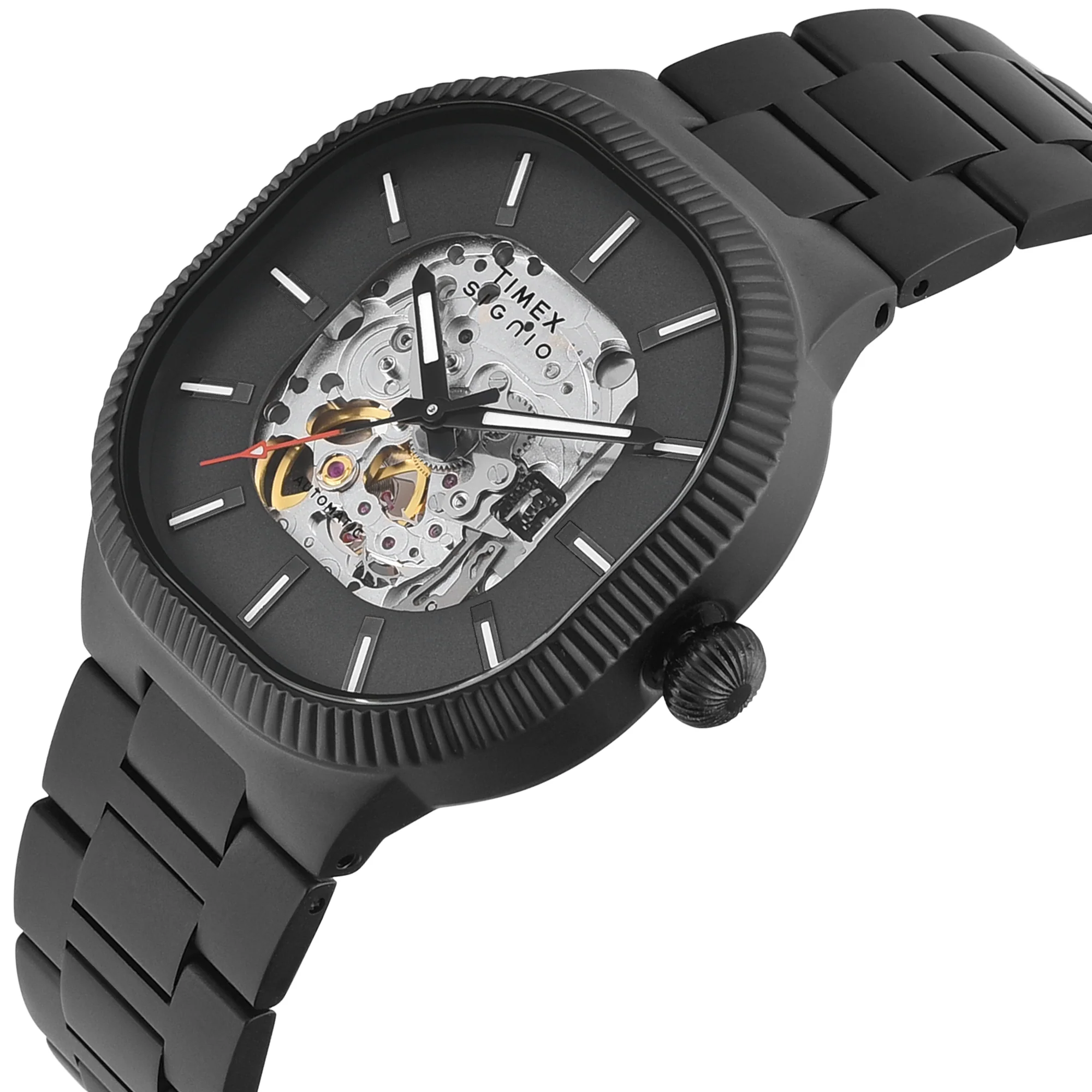 Timex Signio Square 39mm Grey Dial Automatic Men Watch - TWEG24702 - Image 3