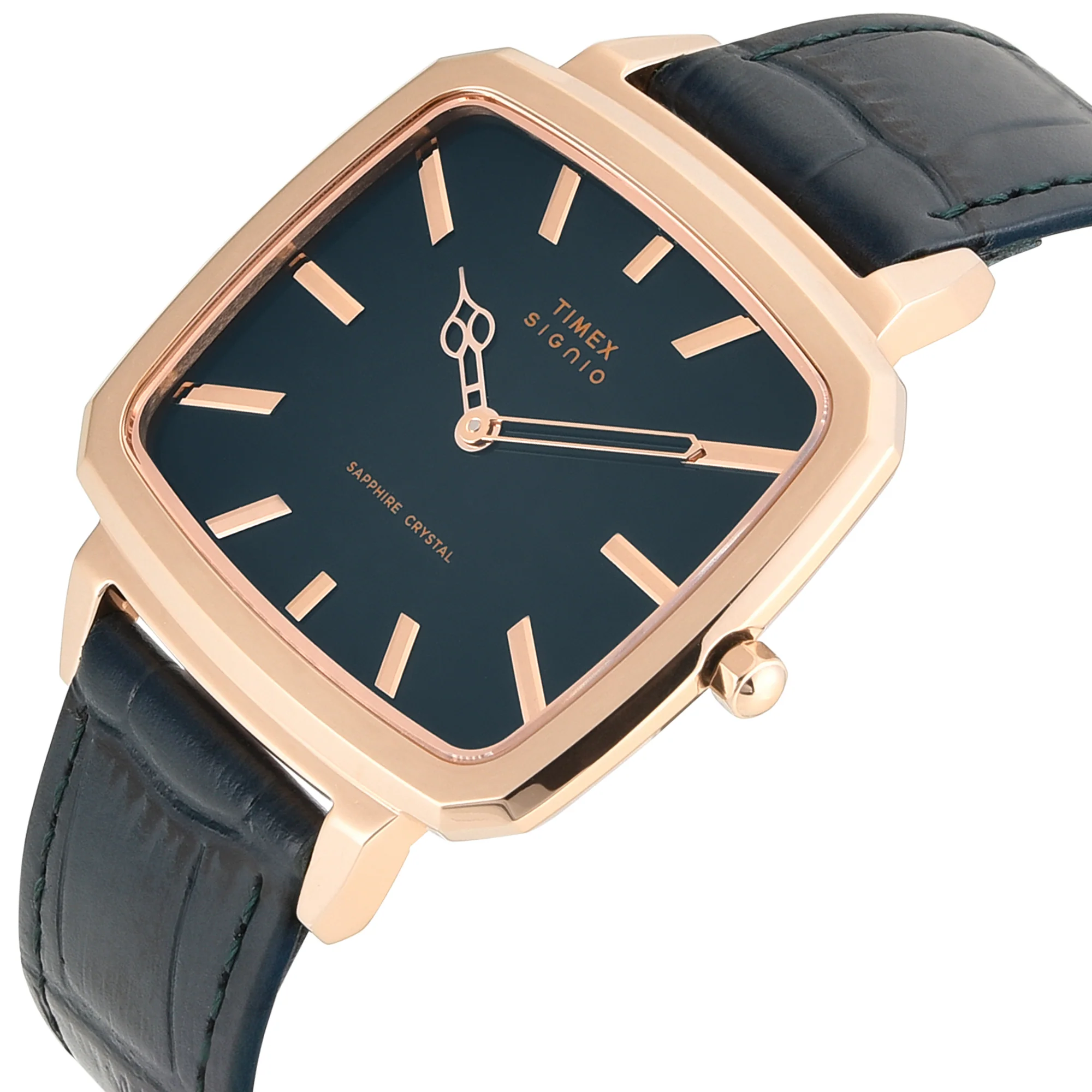 Timex Signio Square 41mm Green Dial Analog Men Watch - TWEG34100 - Image 3