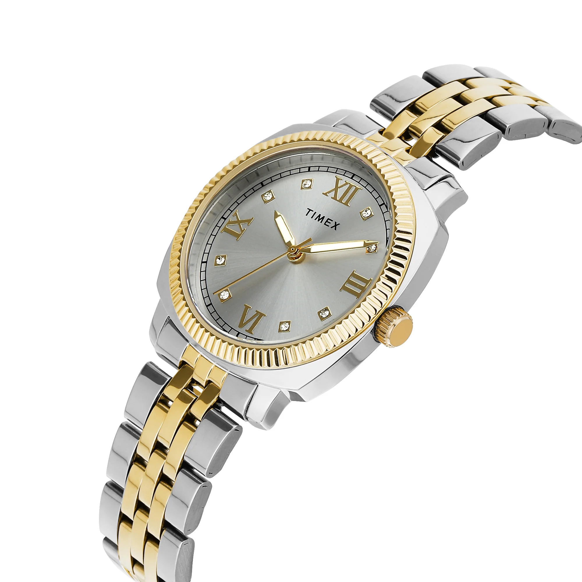 Timex Silver Round Dial Analog Women's Watch - TWEL234SMU03 - Image 2