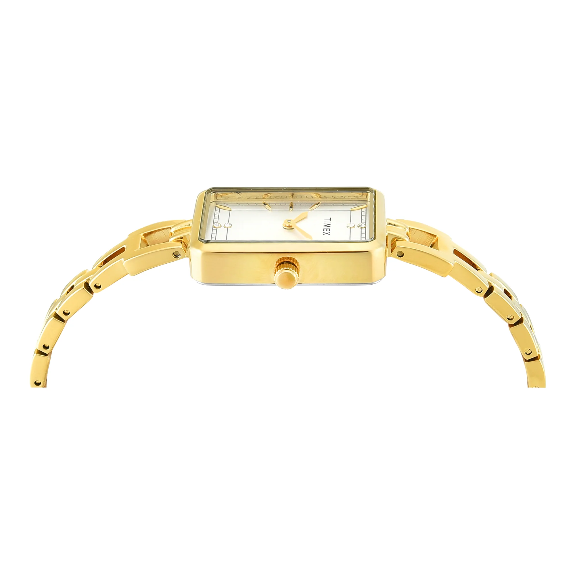 TIMEX Silver-Tone Rectangle Dial Analog Women's Watch - TWEL22801 - Image 4